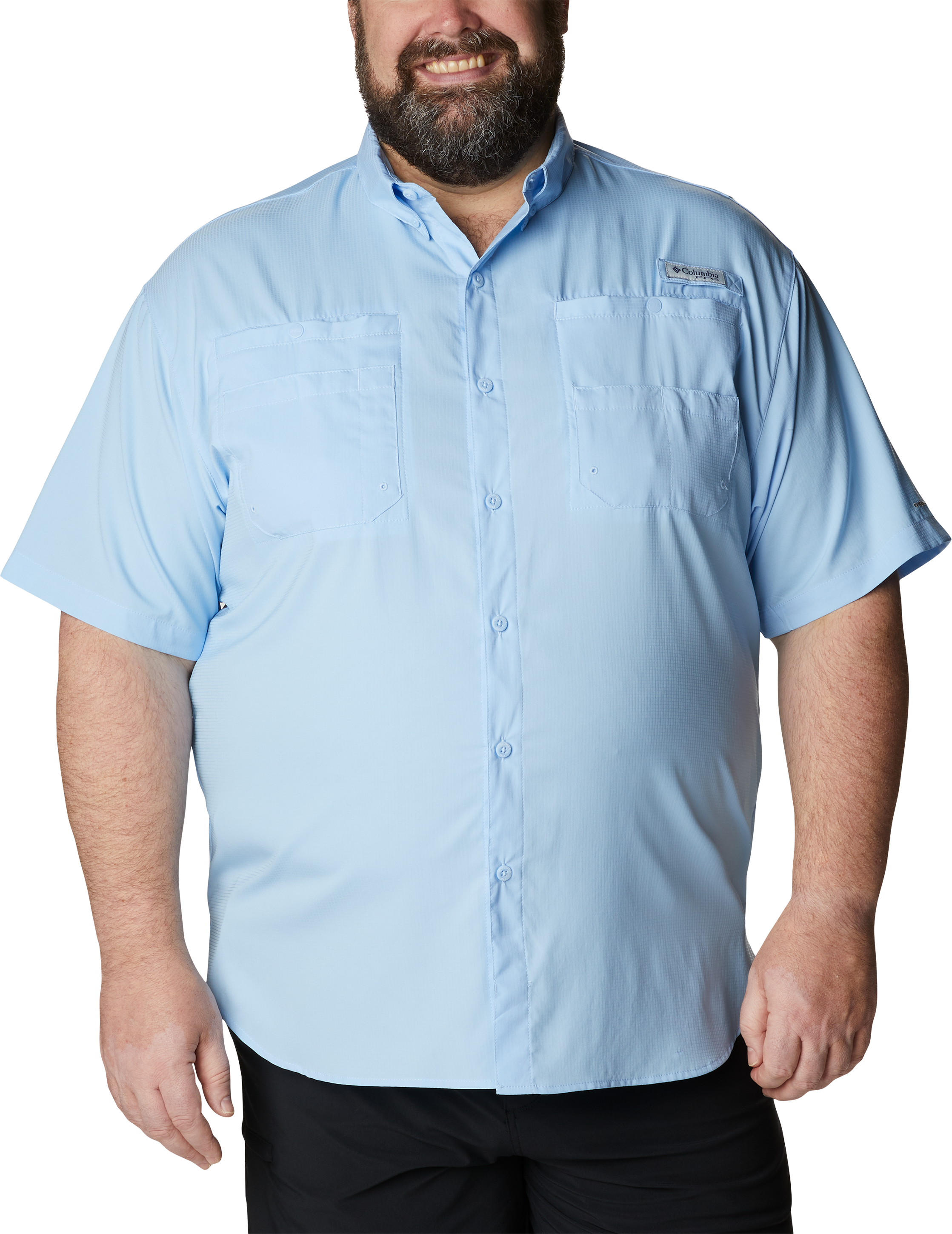 Image of Columbia Tamiami II Short-Sleeve Button-Down Shirt - Sail - 3XLT