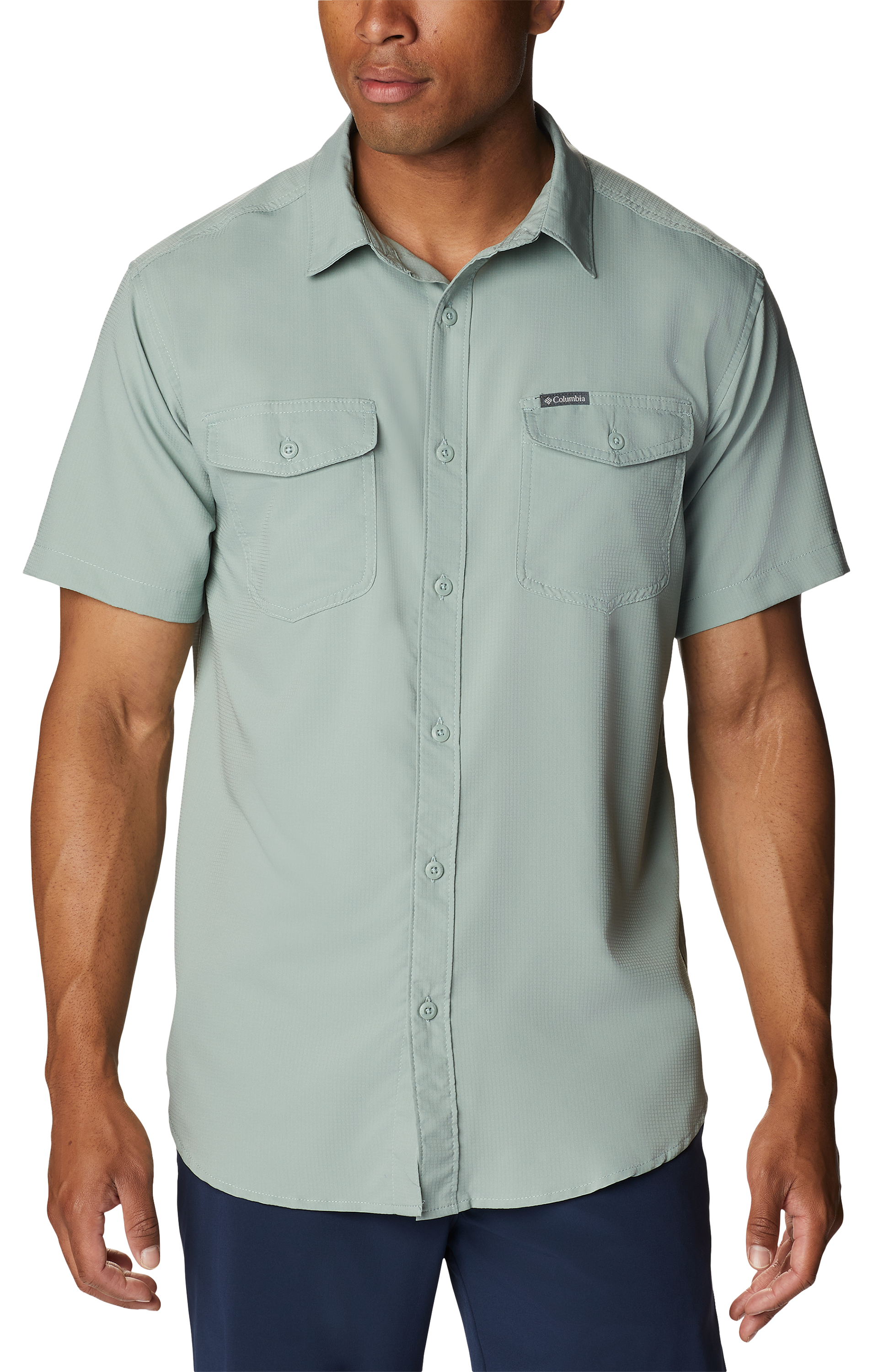 Columbia Utilizer II Solid Short-Sleeve Shirt for Men - Niagara - S