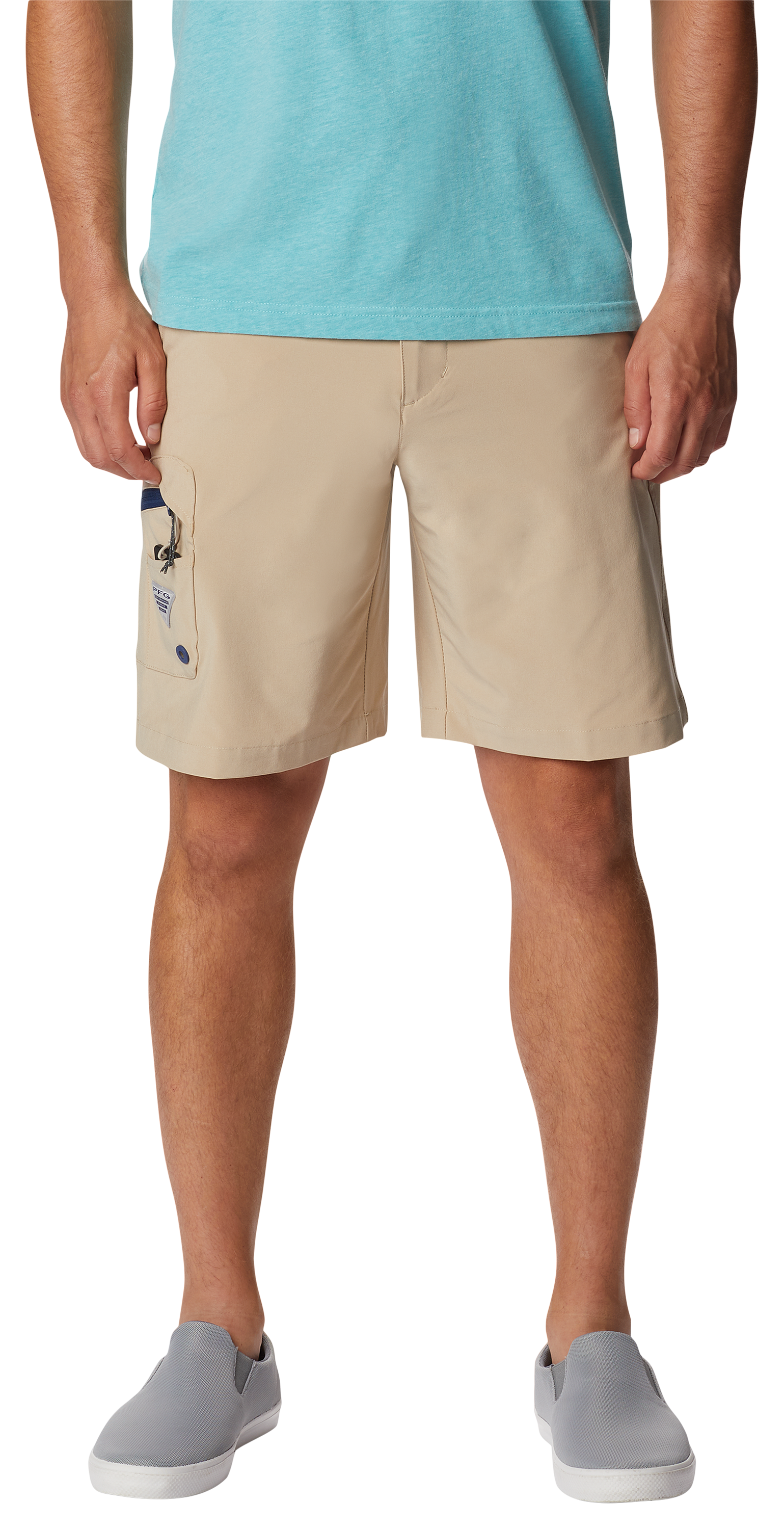 Image of Columbia PFG Terminal Tackle Shorts for Men - Ancient Fossil/Carbon - 32