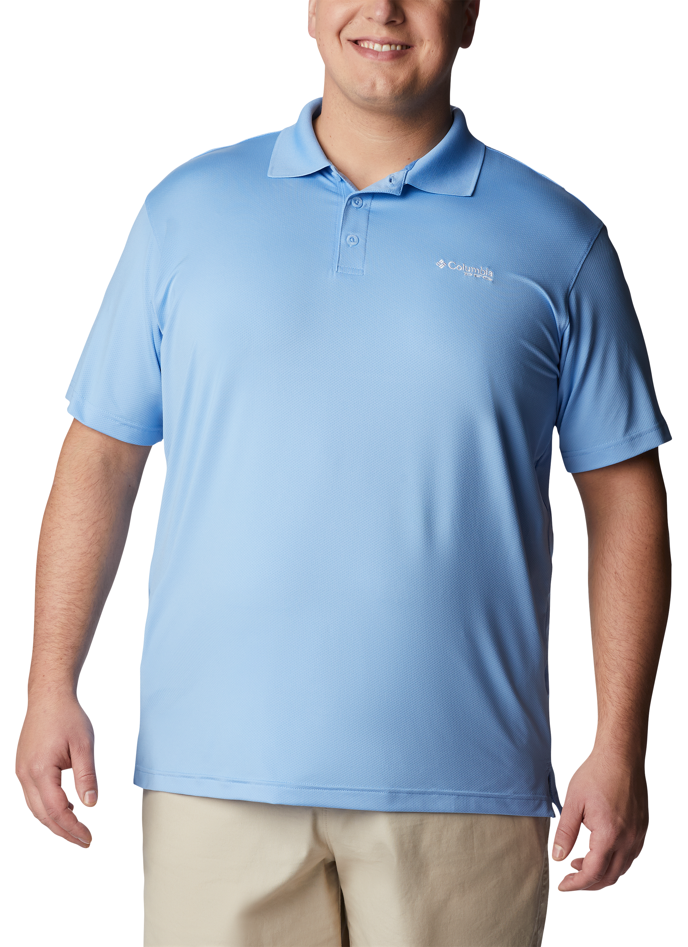 Columbia Skiff Cast Short-Sleeve Polo for Men - Agate Blue - 3XL