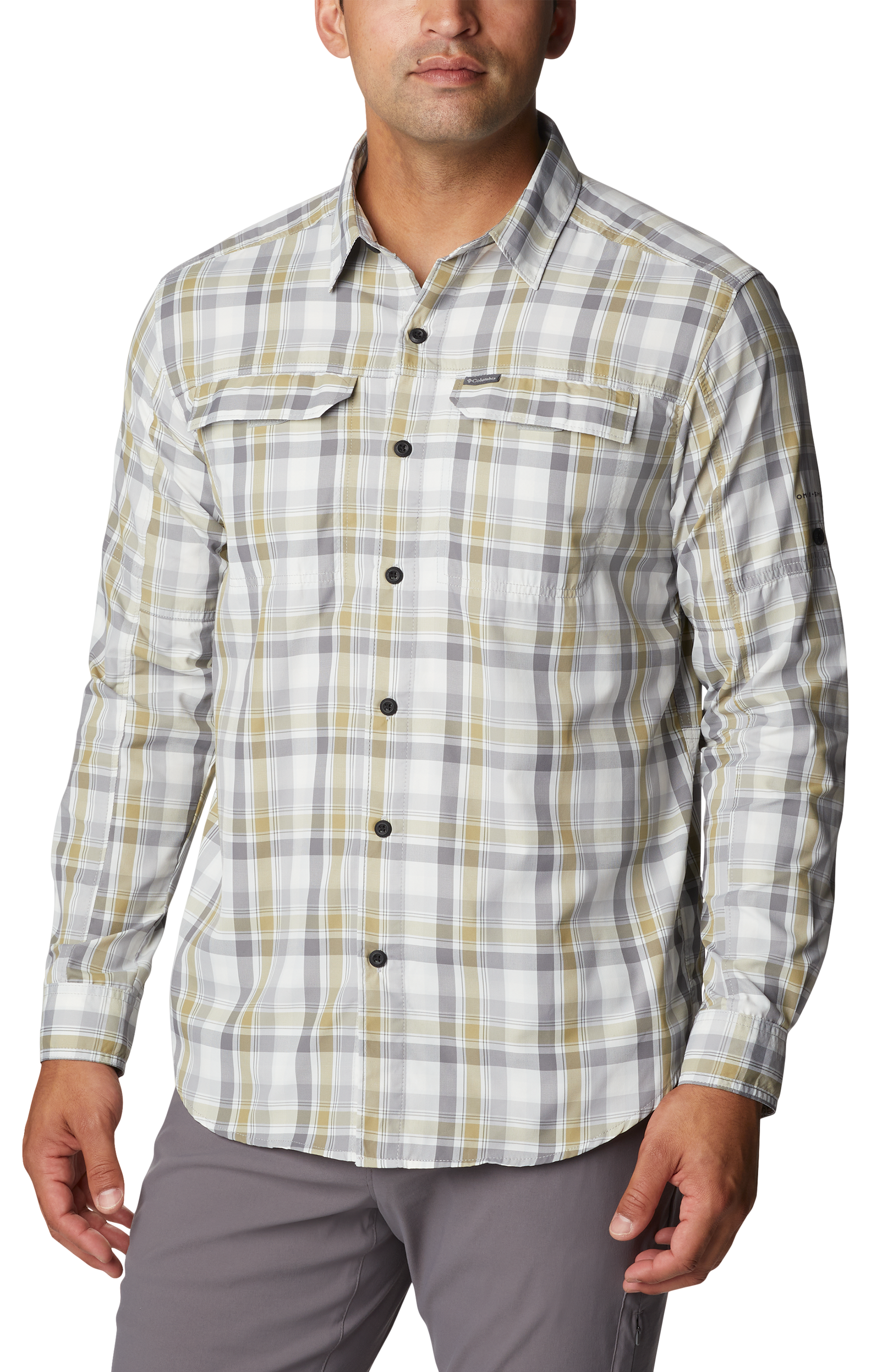 columbia silver ridge plaid long sleeve shirt