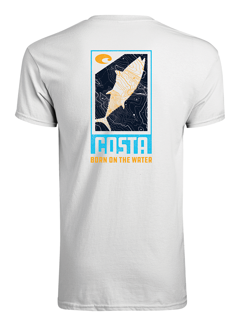 Image of Costa Del Mar Finder Tuna Short-Sleeve T-Shirt for Ladies - White