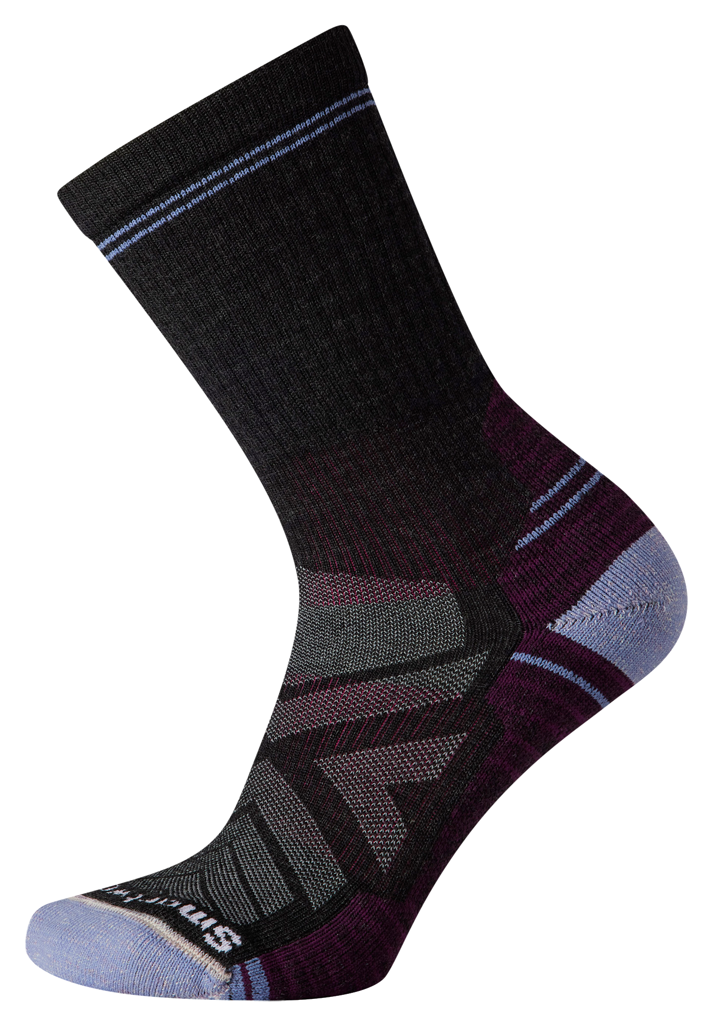 Image of Smartwool Hike Light-Cushion Crew Socks for Ladies - Charcoal - M