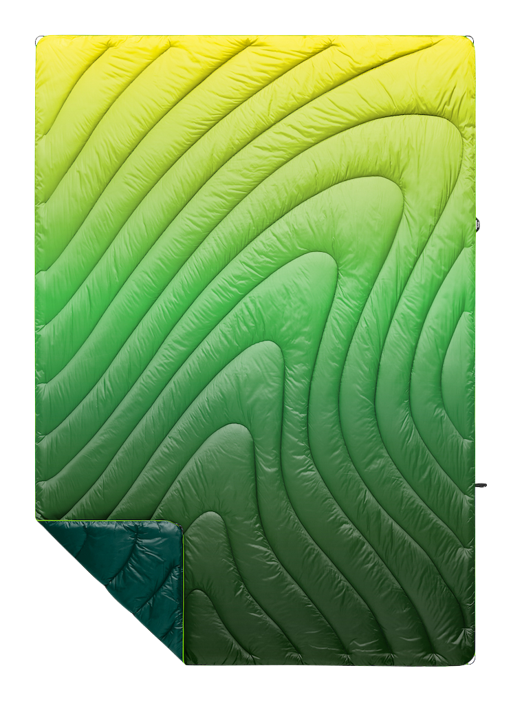 Rumpl Original Puffy Outdoor Blanket - Forest Fade - 75″L x 52″W