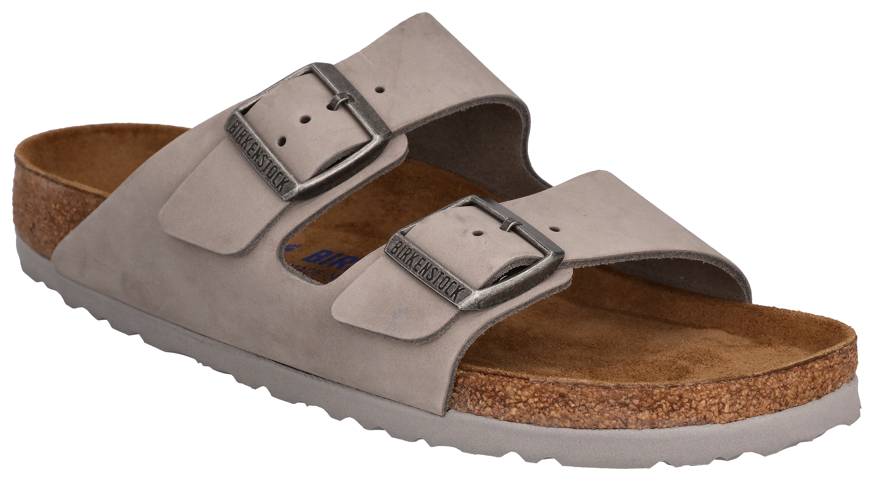 Birkenstock Arizona Soft Footbed Nubuck-Leather Sandals for Ladies