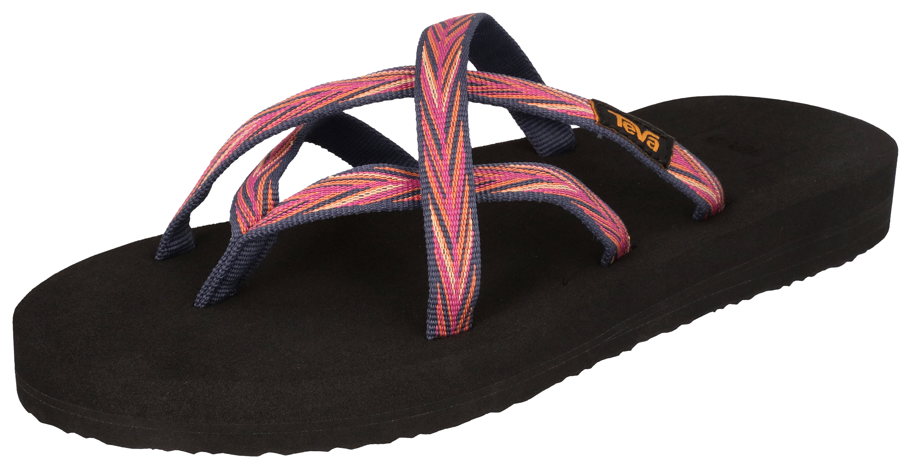 Image of Teva Olowahu Sandals for Ladies - Palms Indigo/Rose Violet