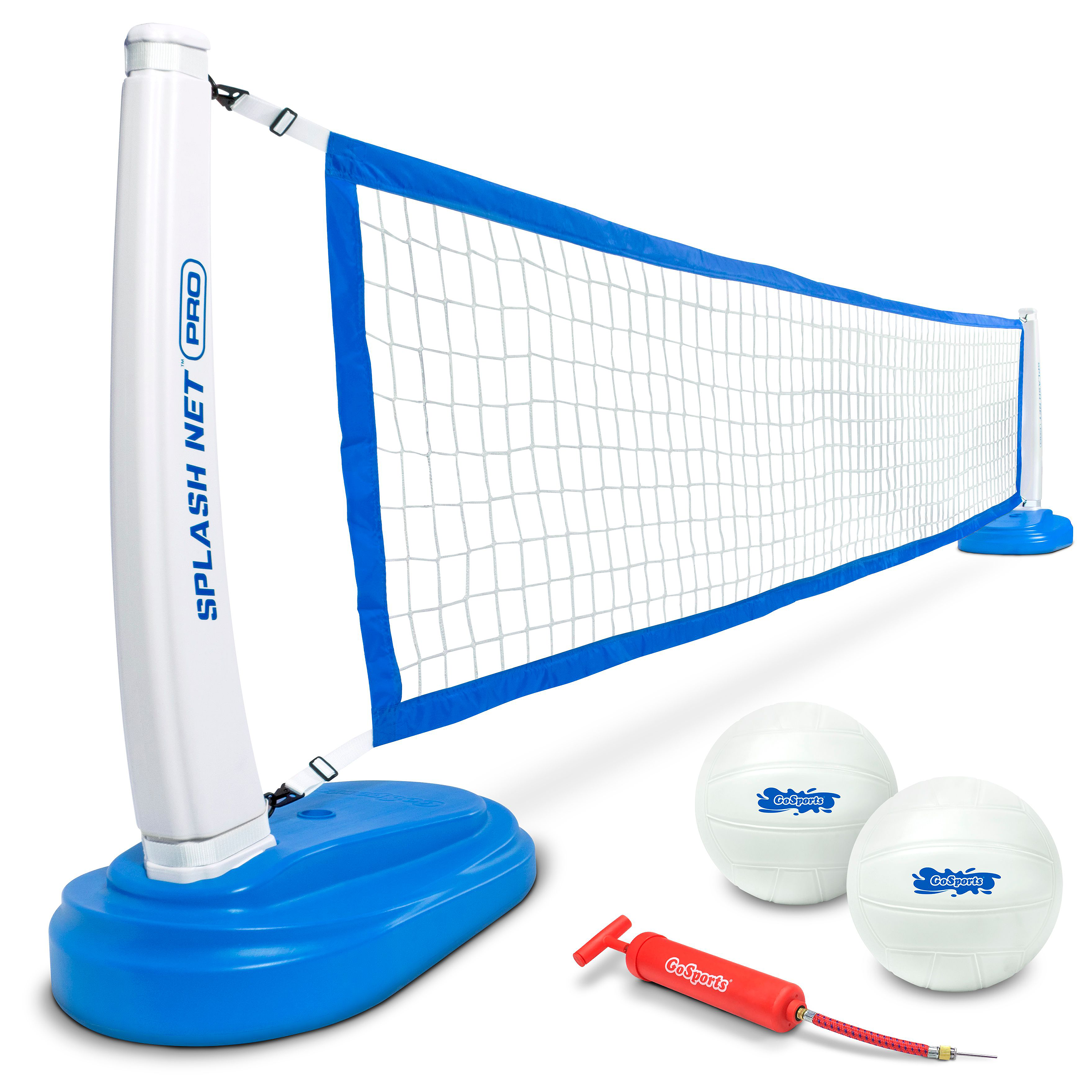 Image of GoSports Splash Net PRO Pool Volleyball Net Set - Blue