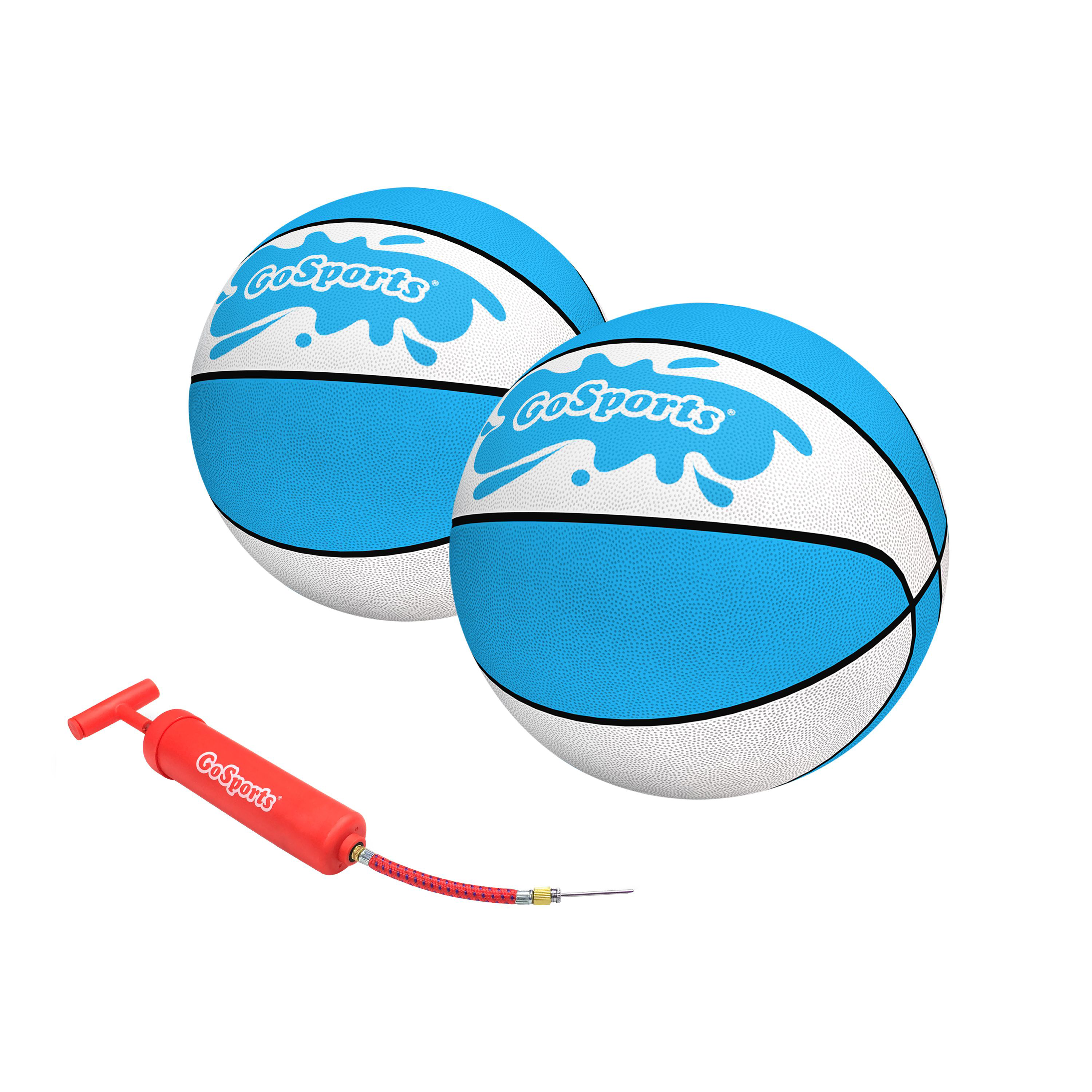 Image of GoSports Water Basketballs Set of 2 - Light Blue/White - 9''