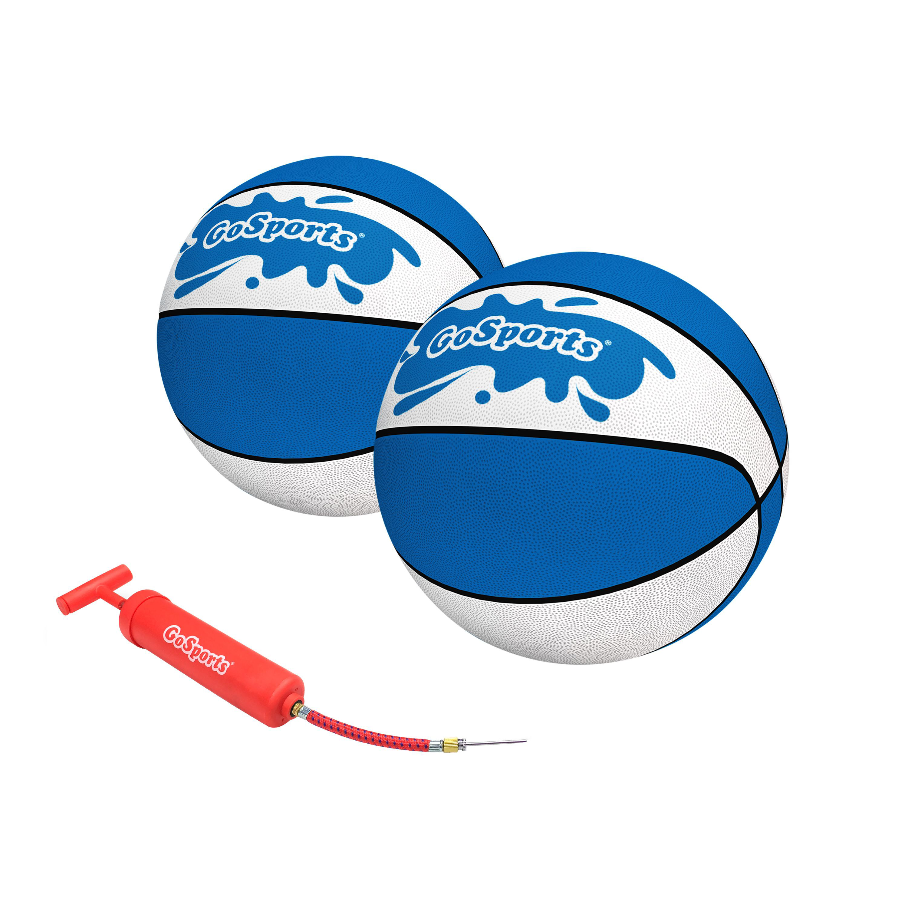 Image of GoSports Water Basketballs Set of 2 - Blue/White - 9''