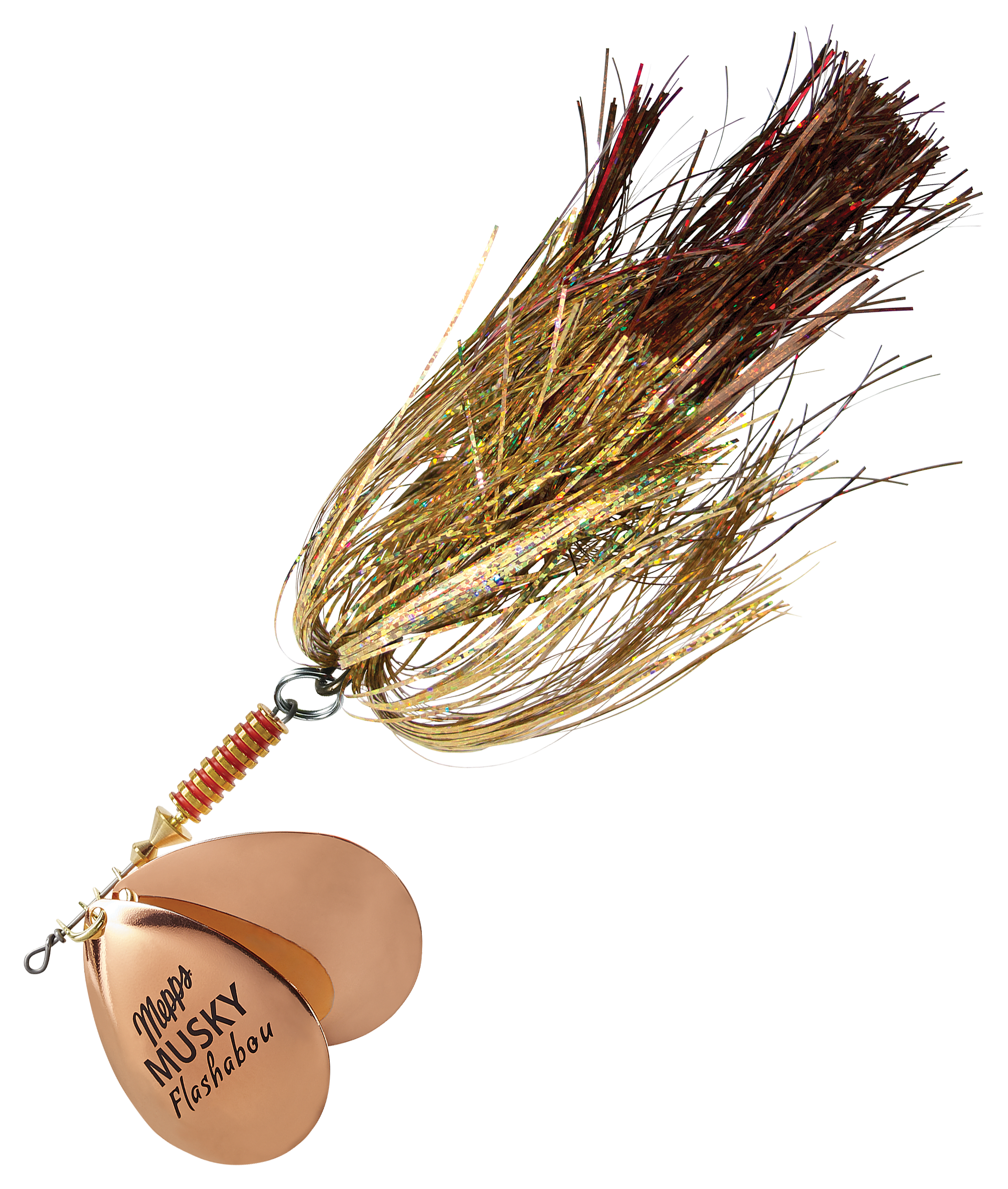 Image of Mepps Double-Blade Musky Flashabou Spinner - Copper Killer