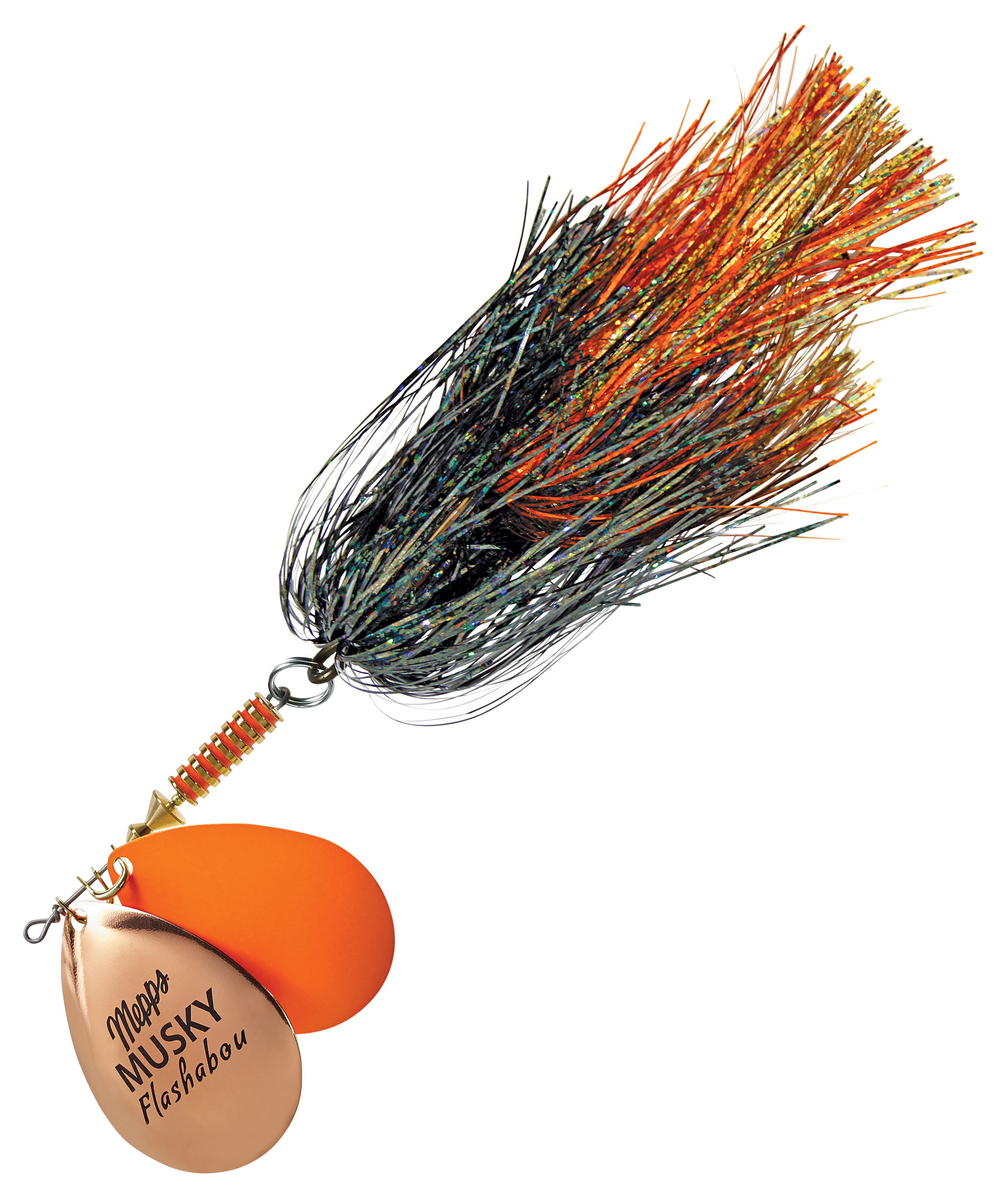 Mepps MFD7T PBR Double Blade Musky Flashabou 1 1/2 oz Copper,Hot