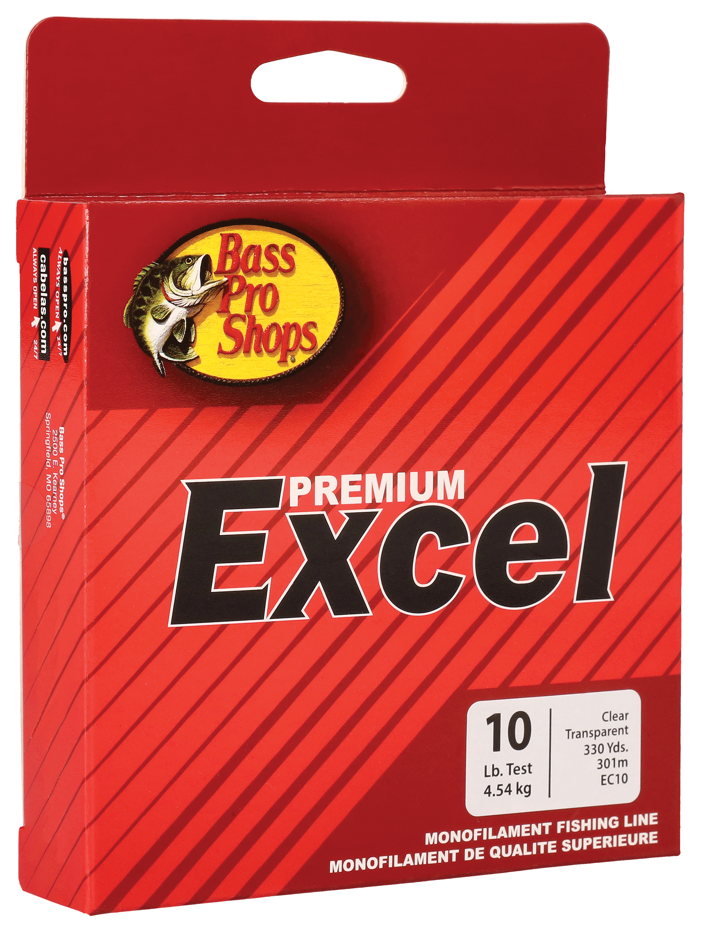 Bass Pro Shops Excel Monofilament Line - 663 Yards - 20 lb. - Clear/Blue  Fluorescent - Yahoo Shopping