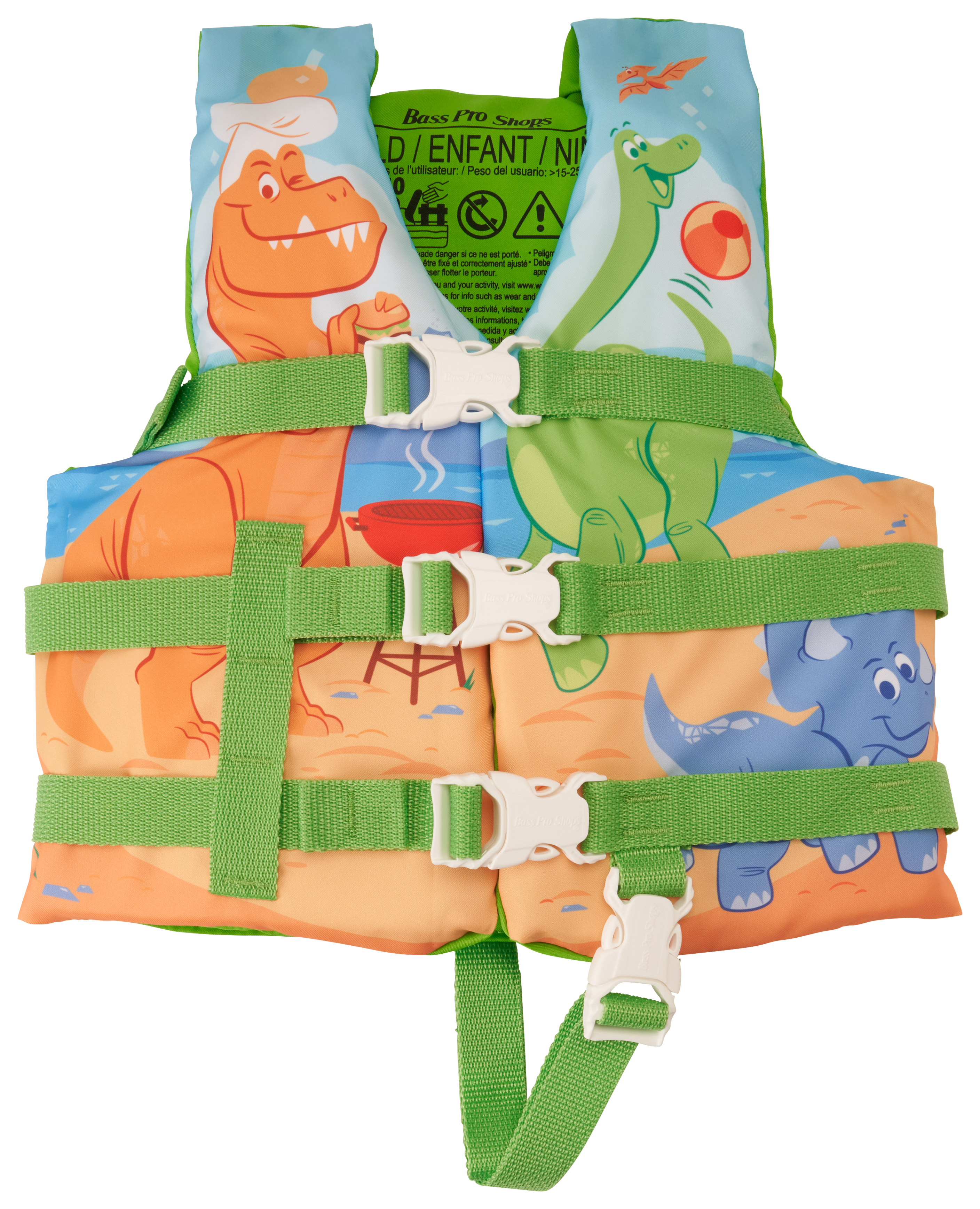 BASS PRO SHOPS Water Buddies Dinosaur Life Jacket for Kids
