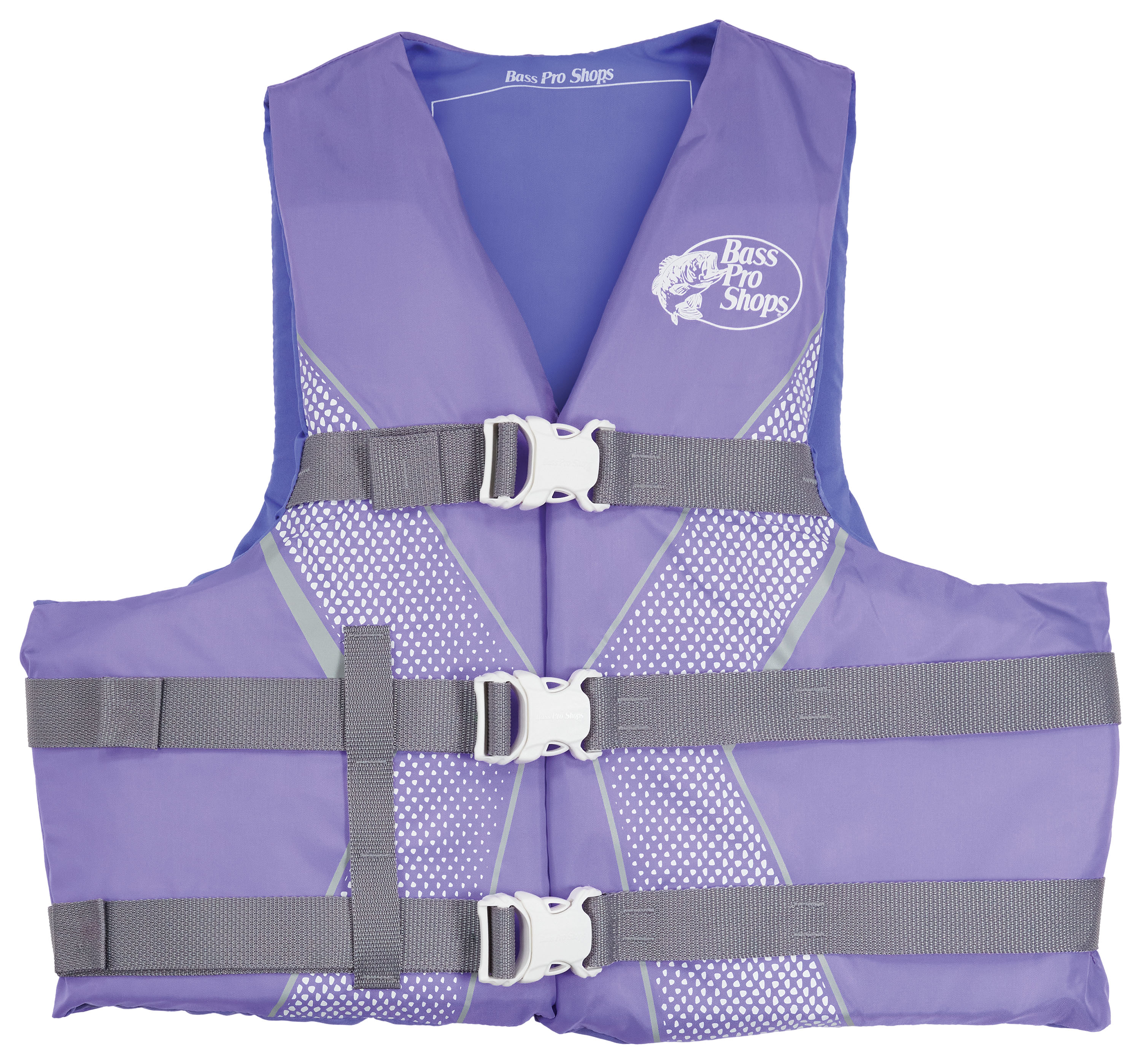 Image of Bass Pro Shops Recreational Life Jacket for Adults - Purple - 2XL/4XL