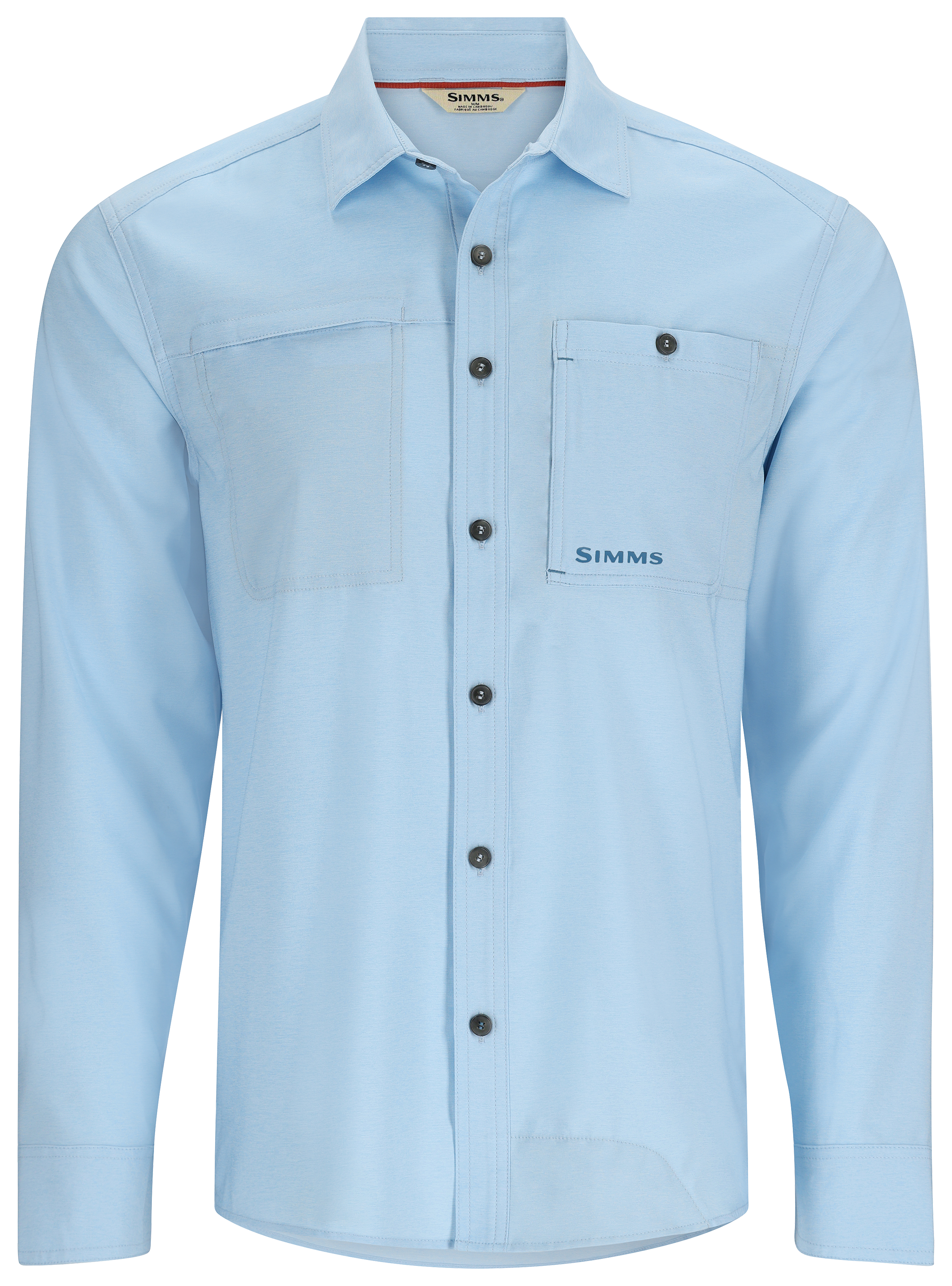 Simms Long Sleeve Button-Up Casual Button-Down Shirts for Men for