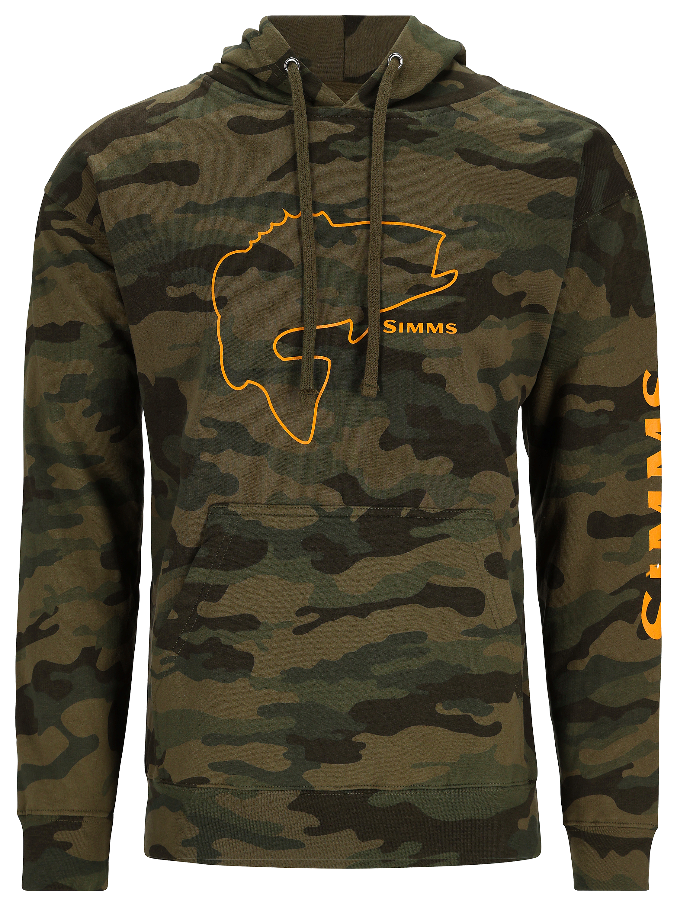 SIMMS Bass Outline Long-Sleeve Hoodie for Men