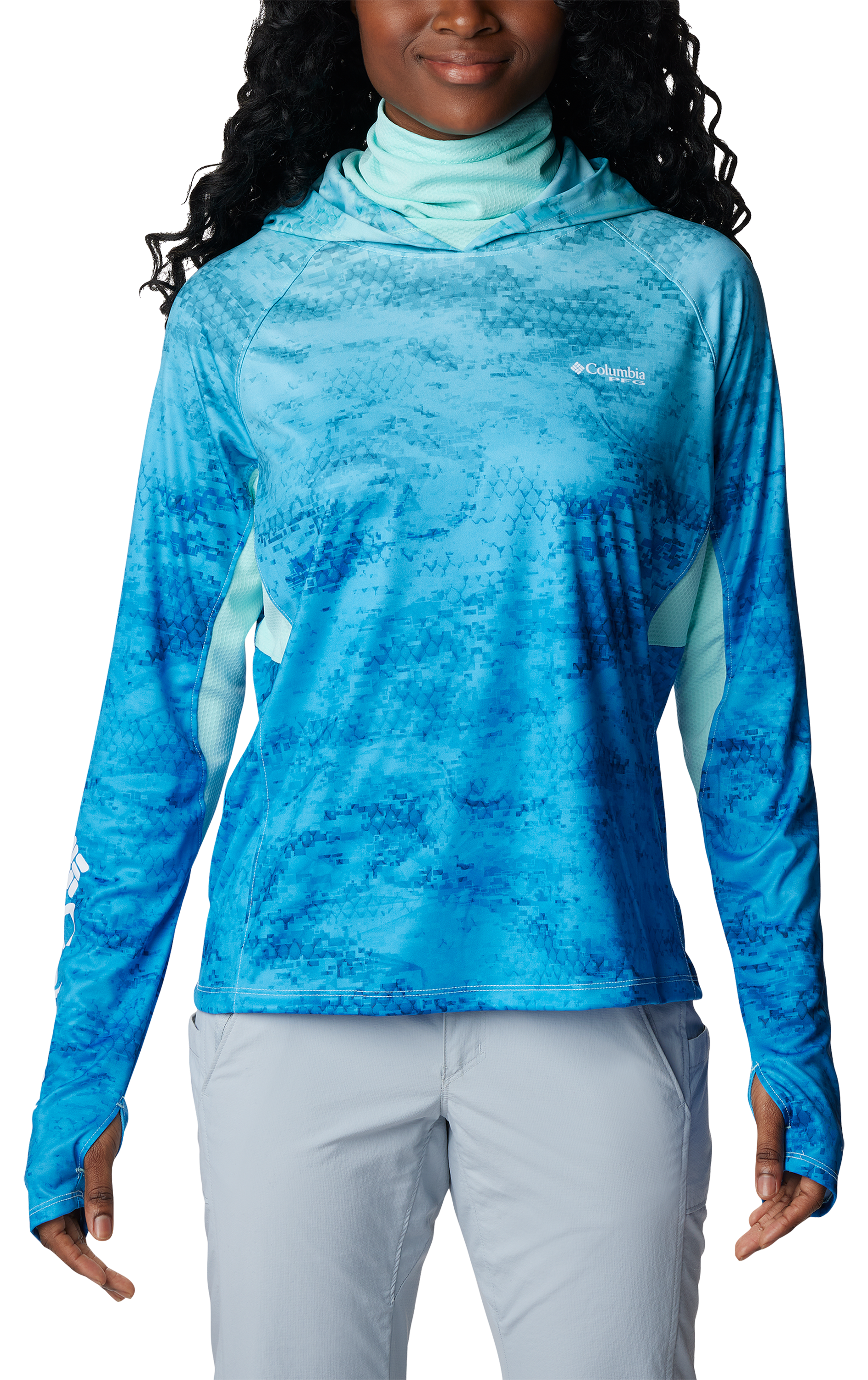 Realtree Ladies Long Sleeve Jersey Recycled Polyester UPF Scent