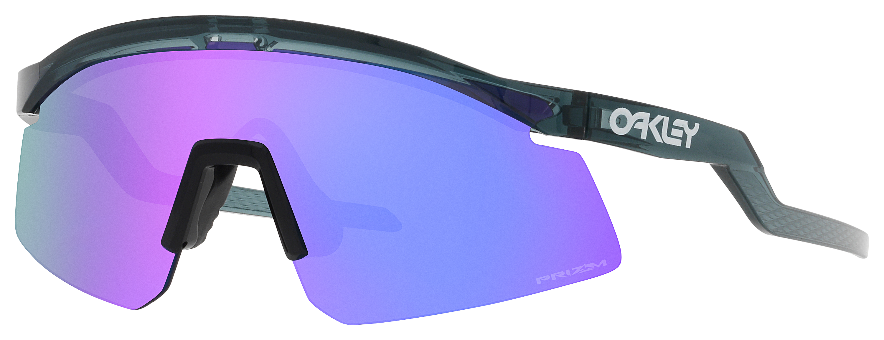 Image of Oakley Hydra OO9229 Prizm Grey Sunglasses - Crystal Black/Prizm Violet - X-Large