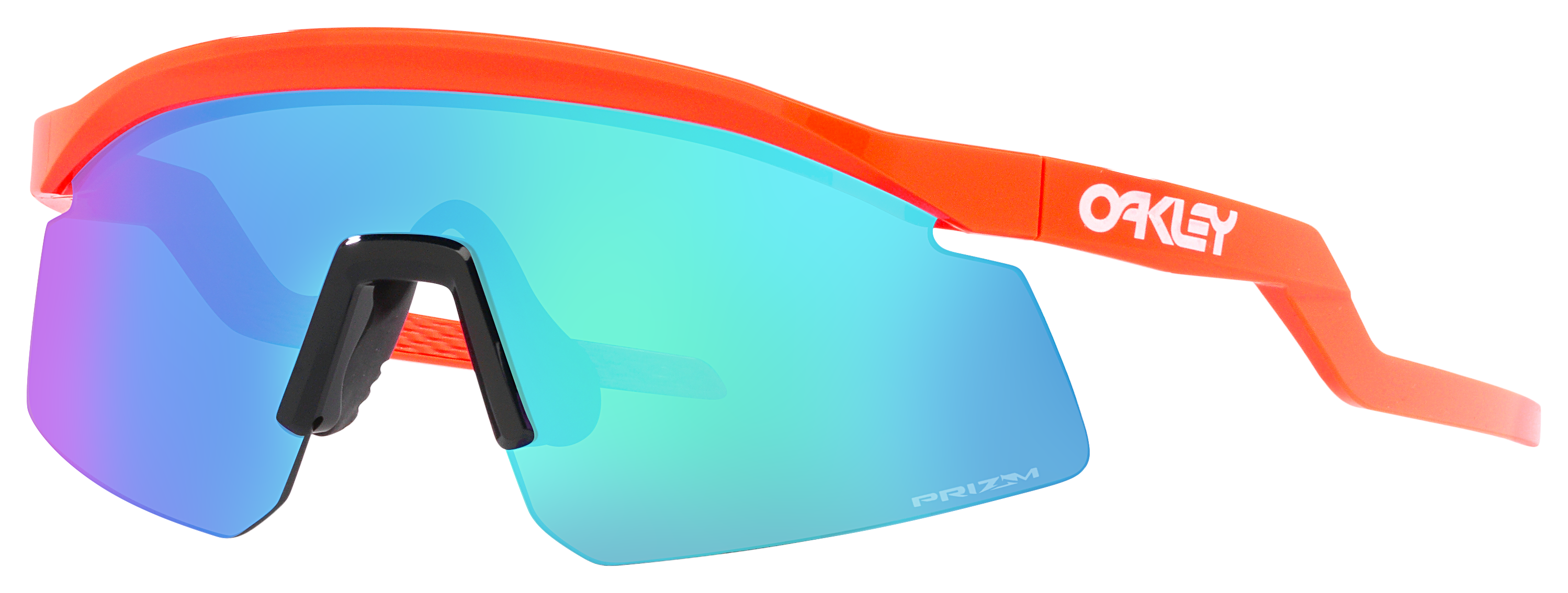 Image of Oakley Hydra OO9229 Prizm Grey Sunglasses - Neon Orange/Prizm Sapphire - X-Large