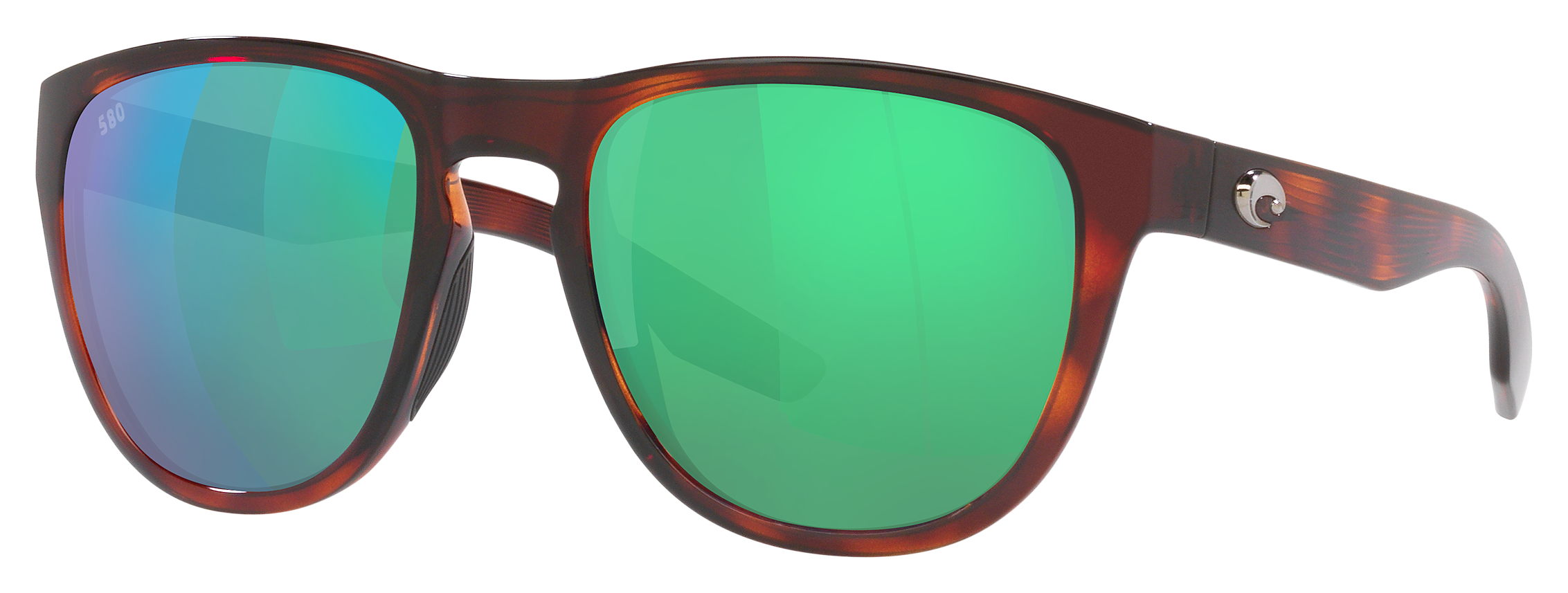 Costa Del Mar Irie 580G Glass Polarized Sunglasses - Tortoise/Green Mirror