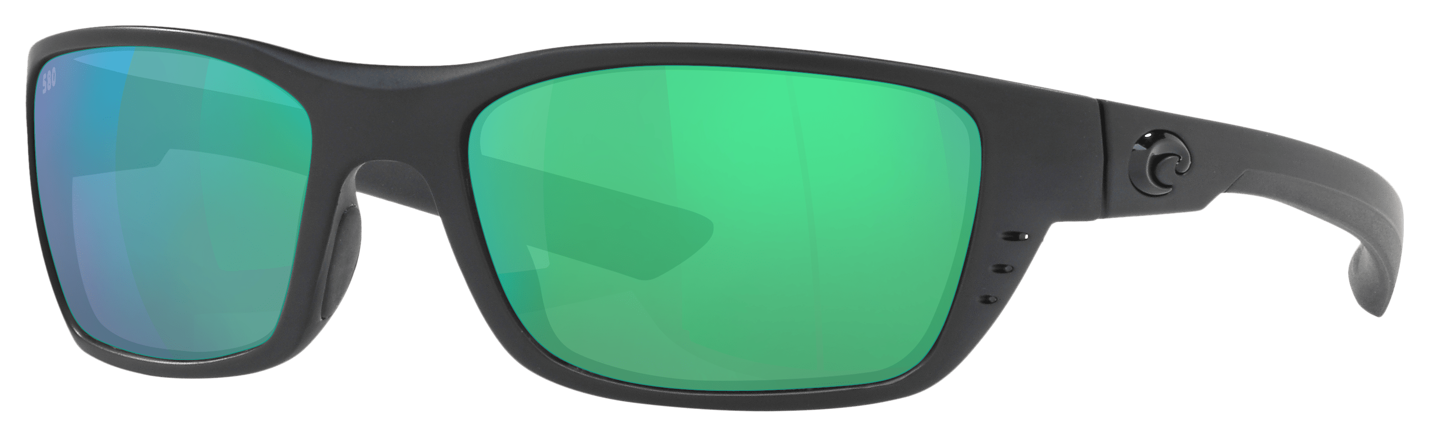 Image of Costa Del Mar Rinconcito 580G Glass Polarized Sunglasses - Matte Black/Green Mirror - Medium