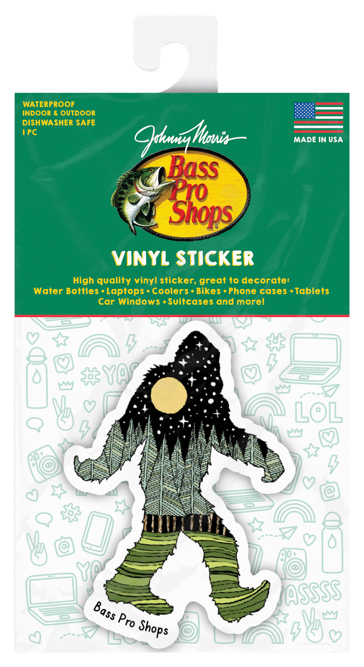 Bass Pro Shops Bigfoot Sticker