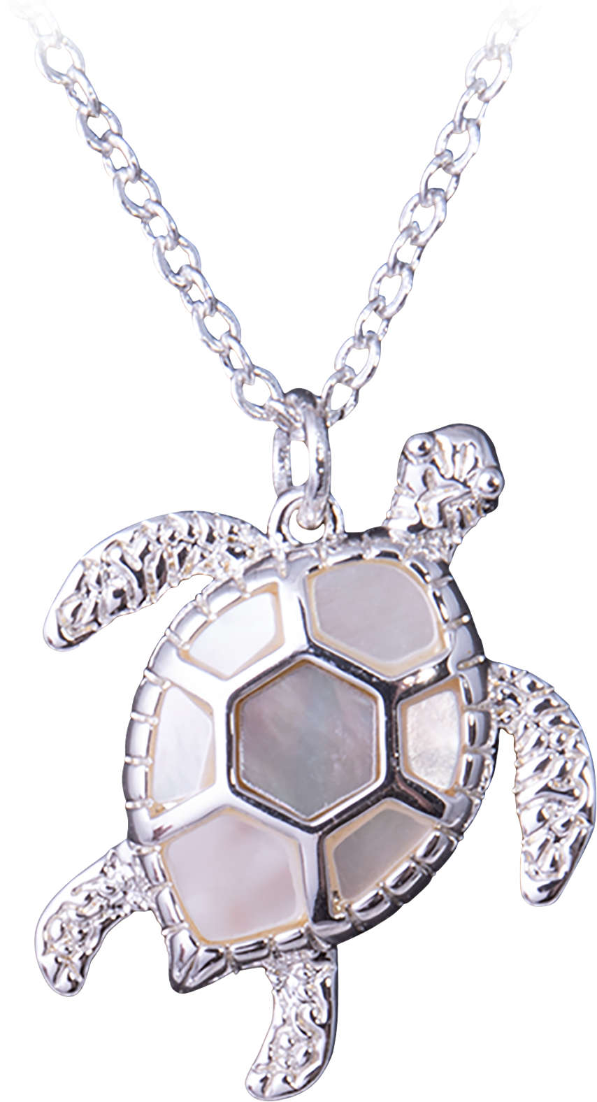 Image of Amanda Blu Sea Turtle Mother of Pearl Necklace