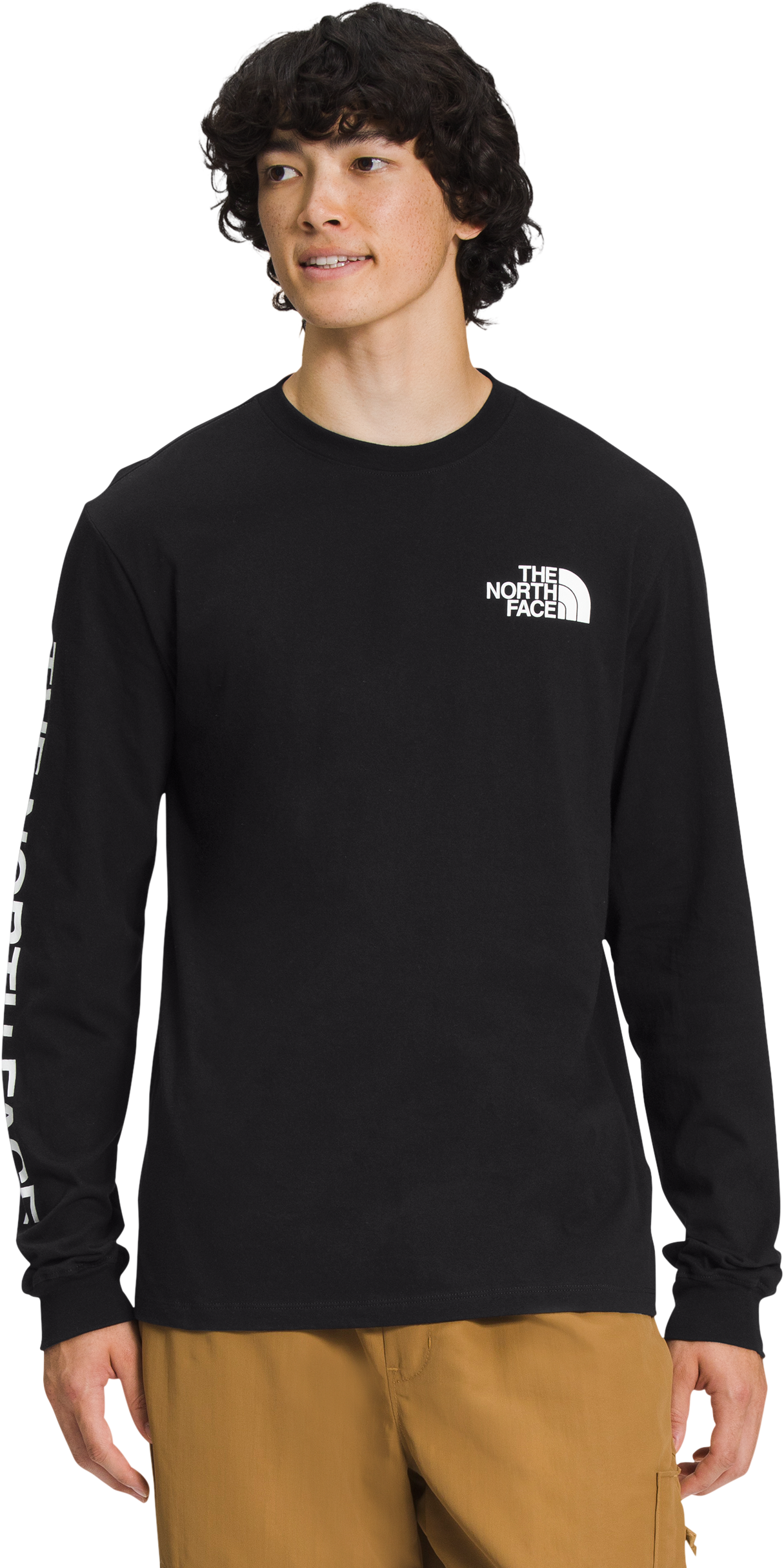 The North Face Hit Graphic Long-Sleeve T-Shirt for Men - TNF Black/TNF White - S
