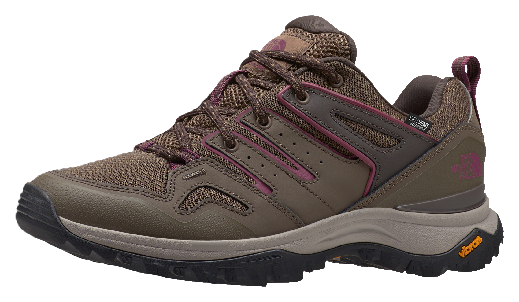 North Face Hedgehog Fastpack II Low Waterproof Hiking Boots for Ladies - Bipartisan Brown/Coffee Brown - 9M -  The North Face