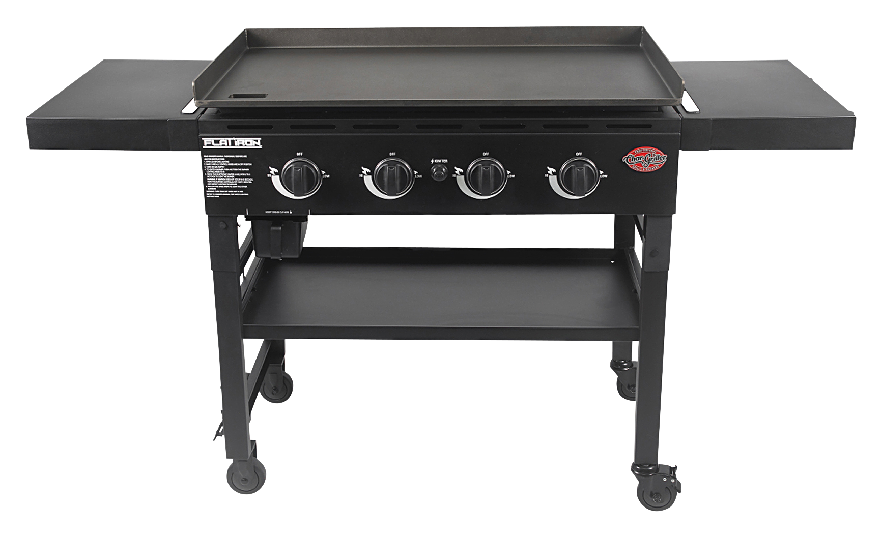 Char Griller Flat Iron Gas Griddle With Lid