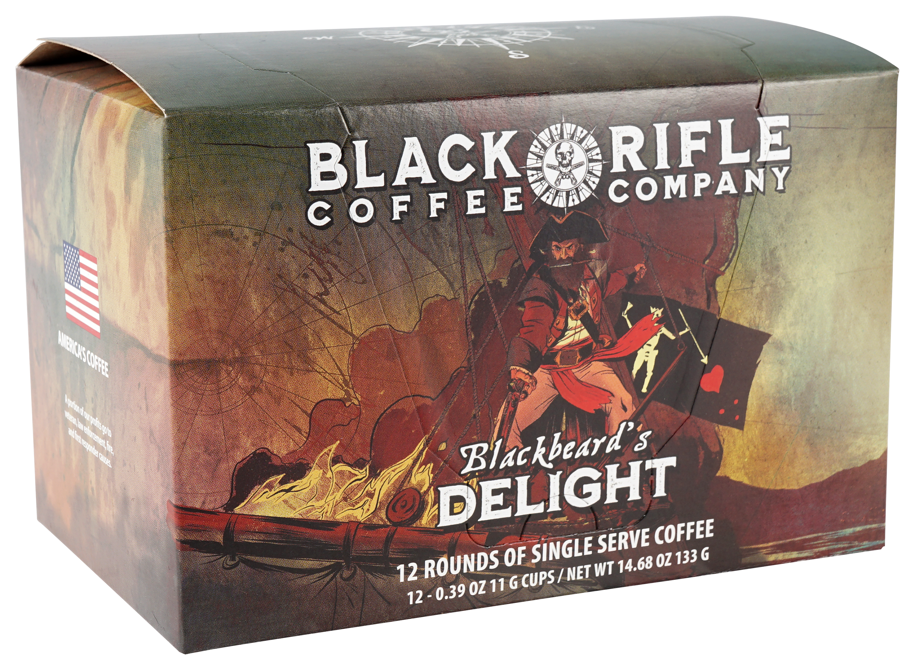 Black Rifle Coffee Company Blackbeard's Delight Roast Coffee Rounds - 12 CT - Black Rifle Coffee Company