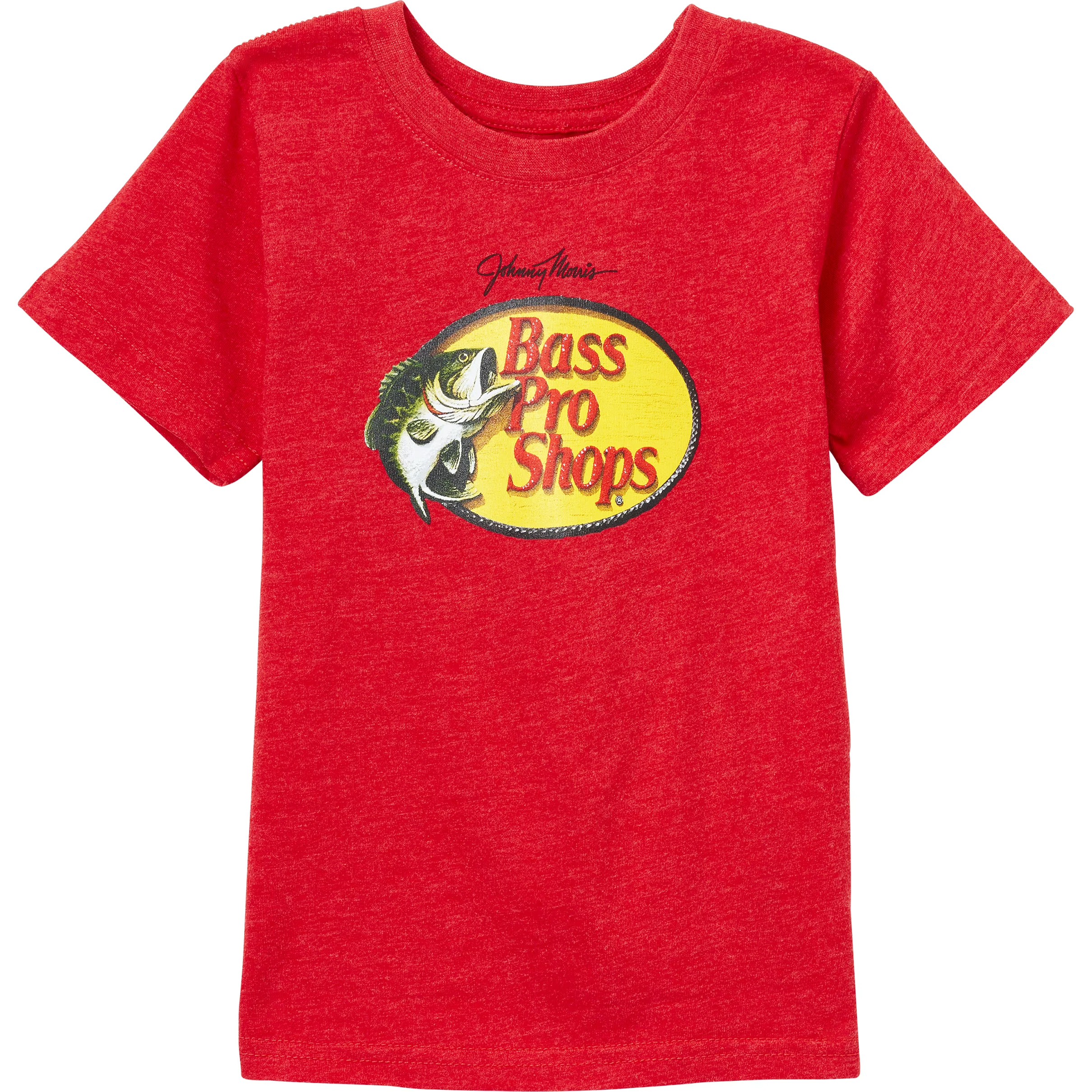 Image of Bass Pro Shops Woodcut Short-Sleeve T-Shirt for Toddlers - Red