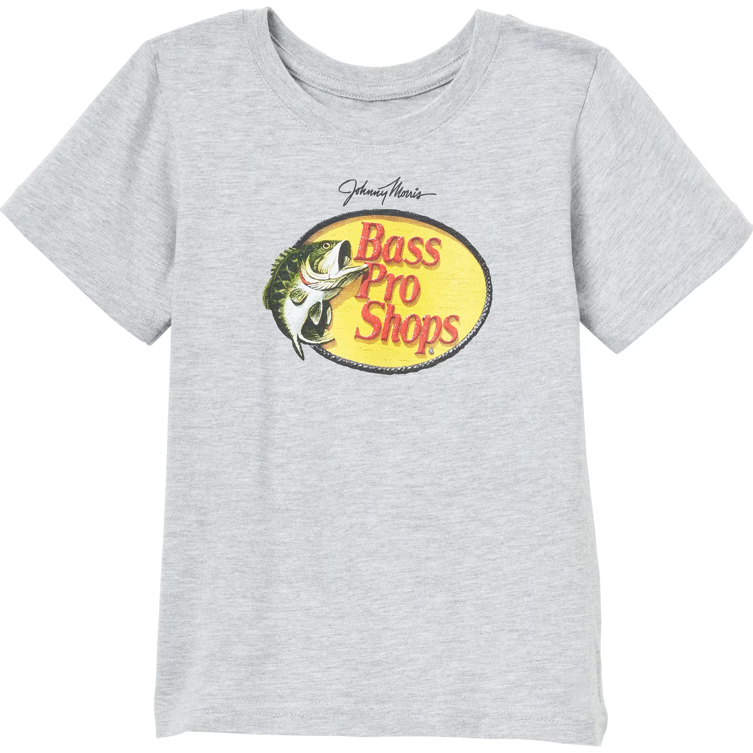 Image of Bass Pro Shops Woodcut Short-Sleeve T-Shirt for Toddlers - Heather Gray