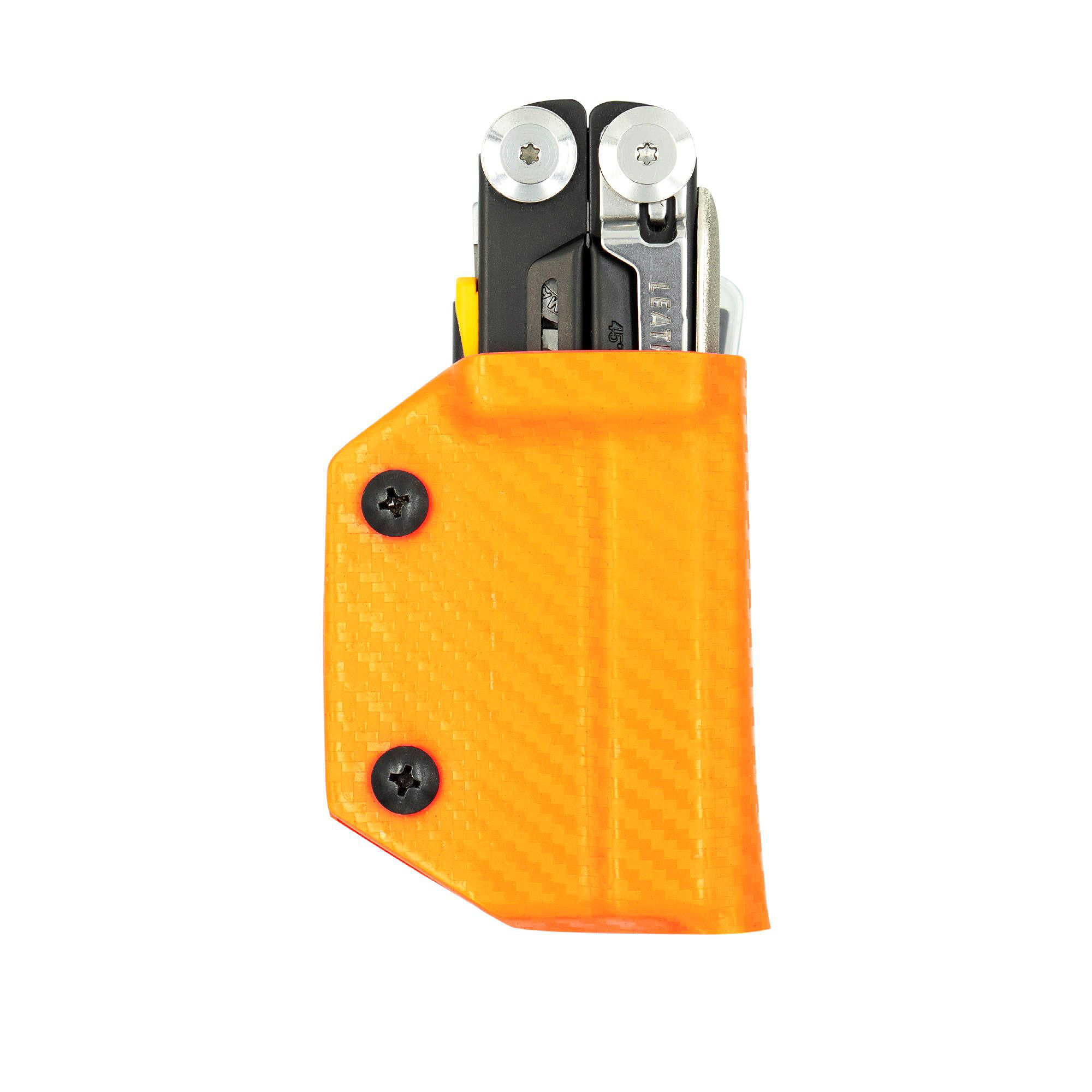 Image of Clip & Carry Sheath for Leatherman Signal Multi-Tool - Carbon Fiber Orange