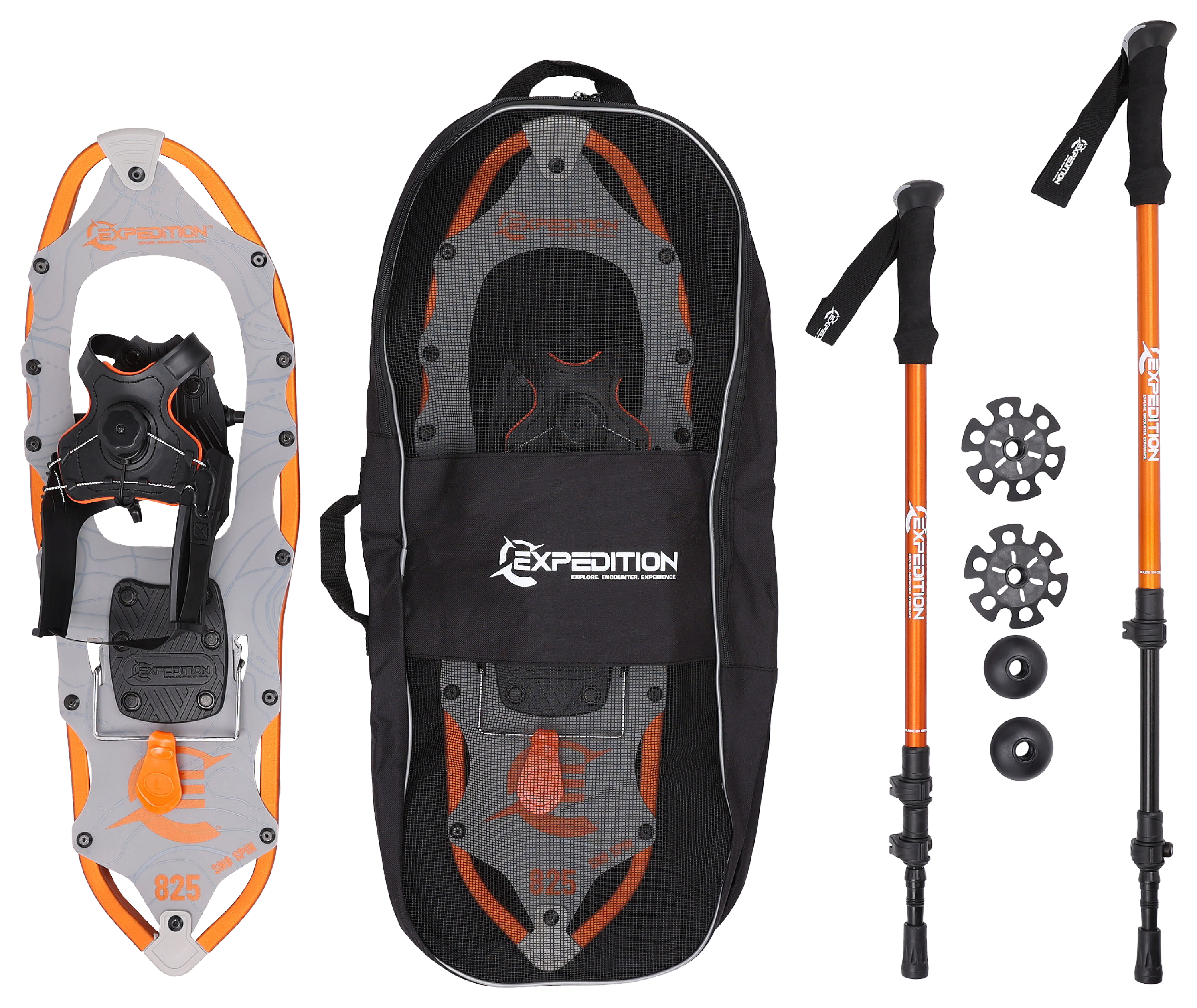 Image of "Expedition Outdoors Sno Spin Series Snowshoe Kit - 9"" x 25"""