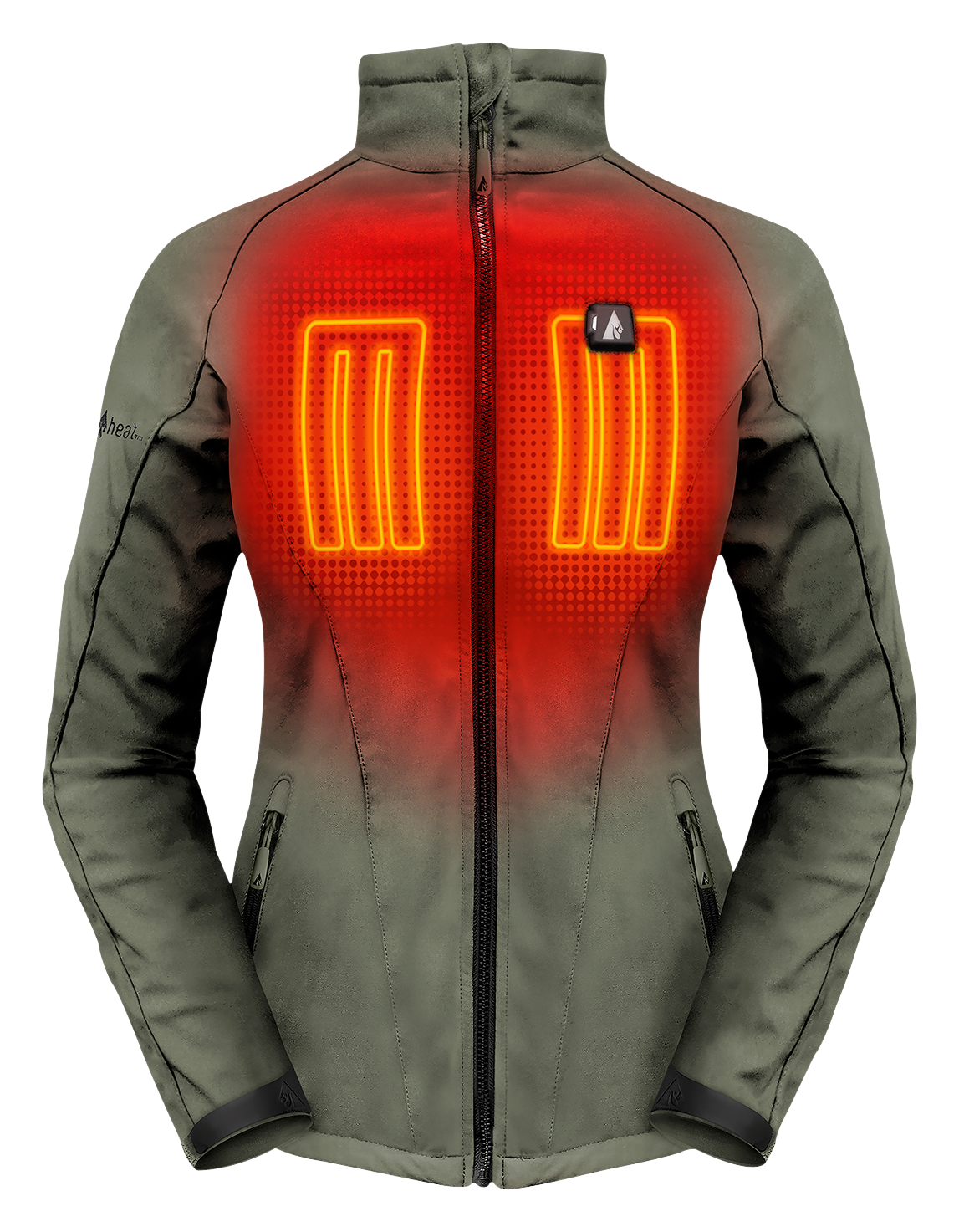 ActionHeat 5V Battery Heated Jacket for Ladies - Lichen Green - XXL