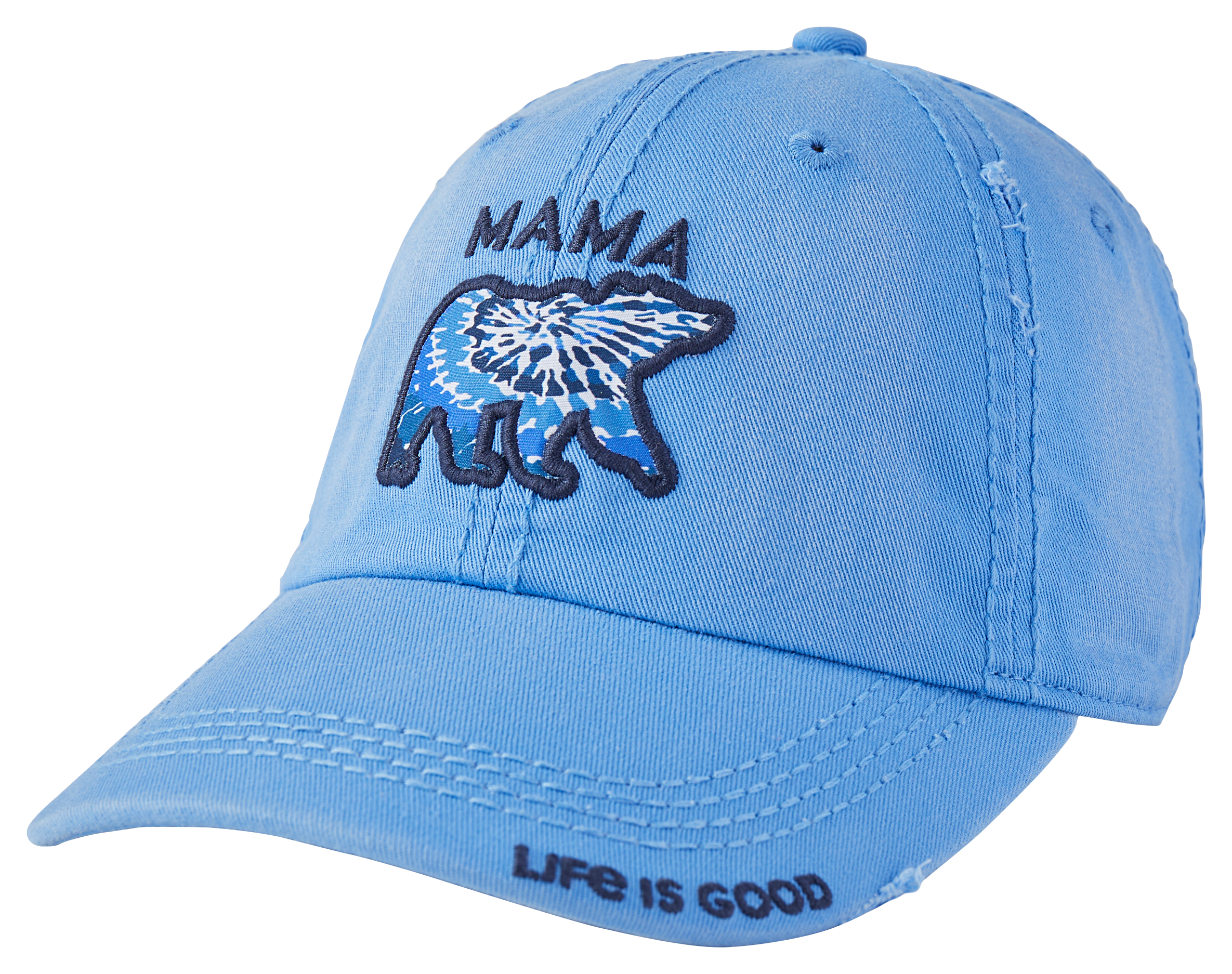 Life is Good Tie Dye Mama Bear Sunwashed Chill Cap