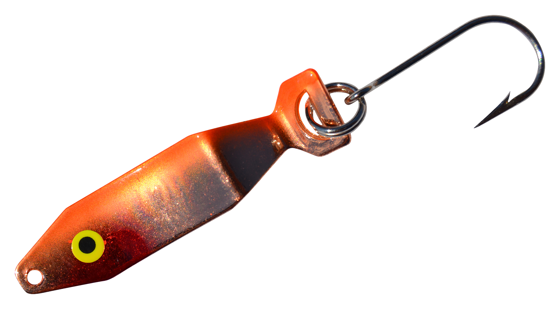 Image of "Mack's Lure Hum Dinger Spoon - 1-3/4"" - 1/8 oz. - Copper/Orange"