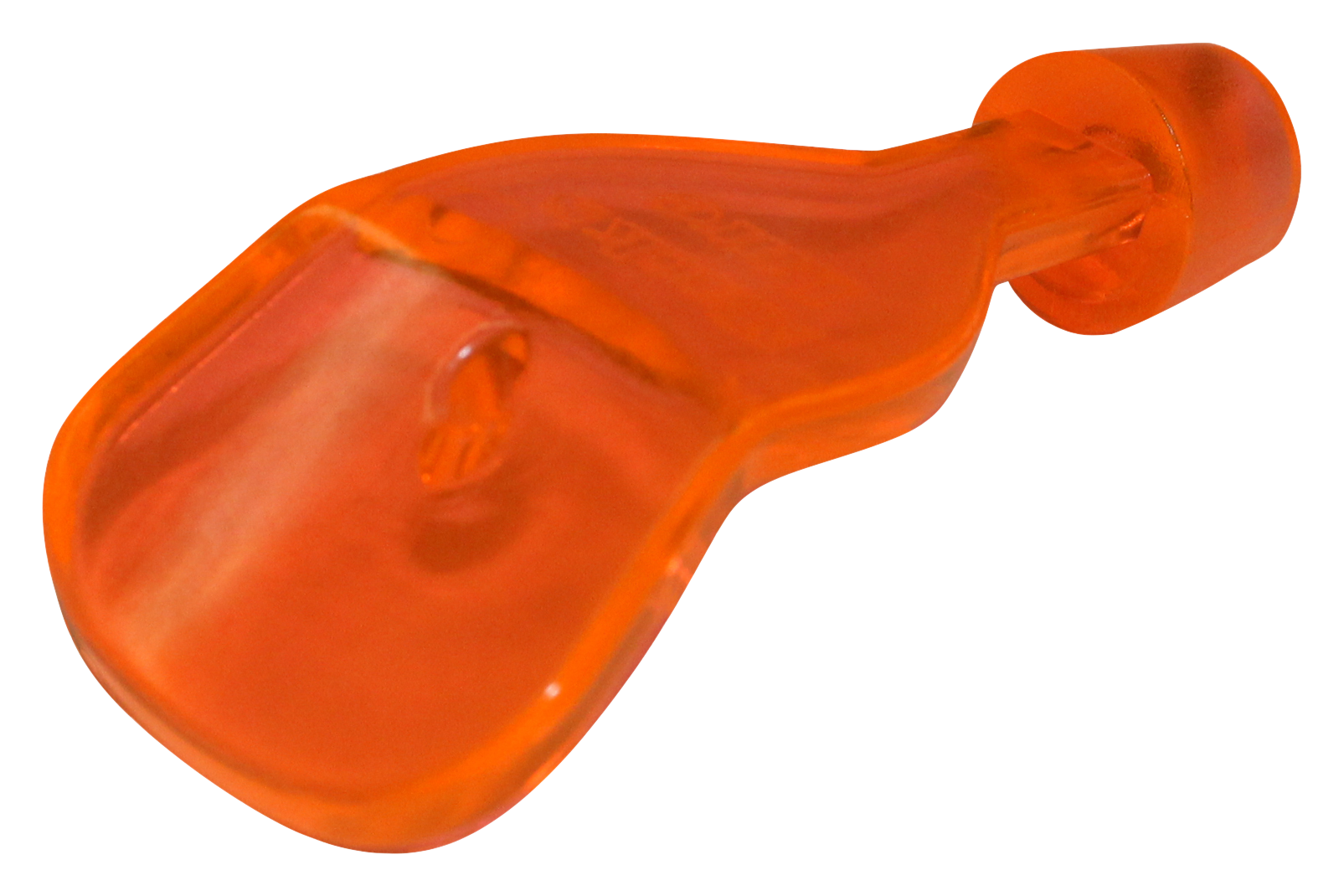 Mack's Lure Wiggle Hoochie Bill - Hot UV Orange Bill - 2