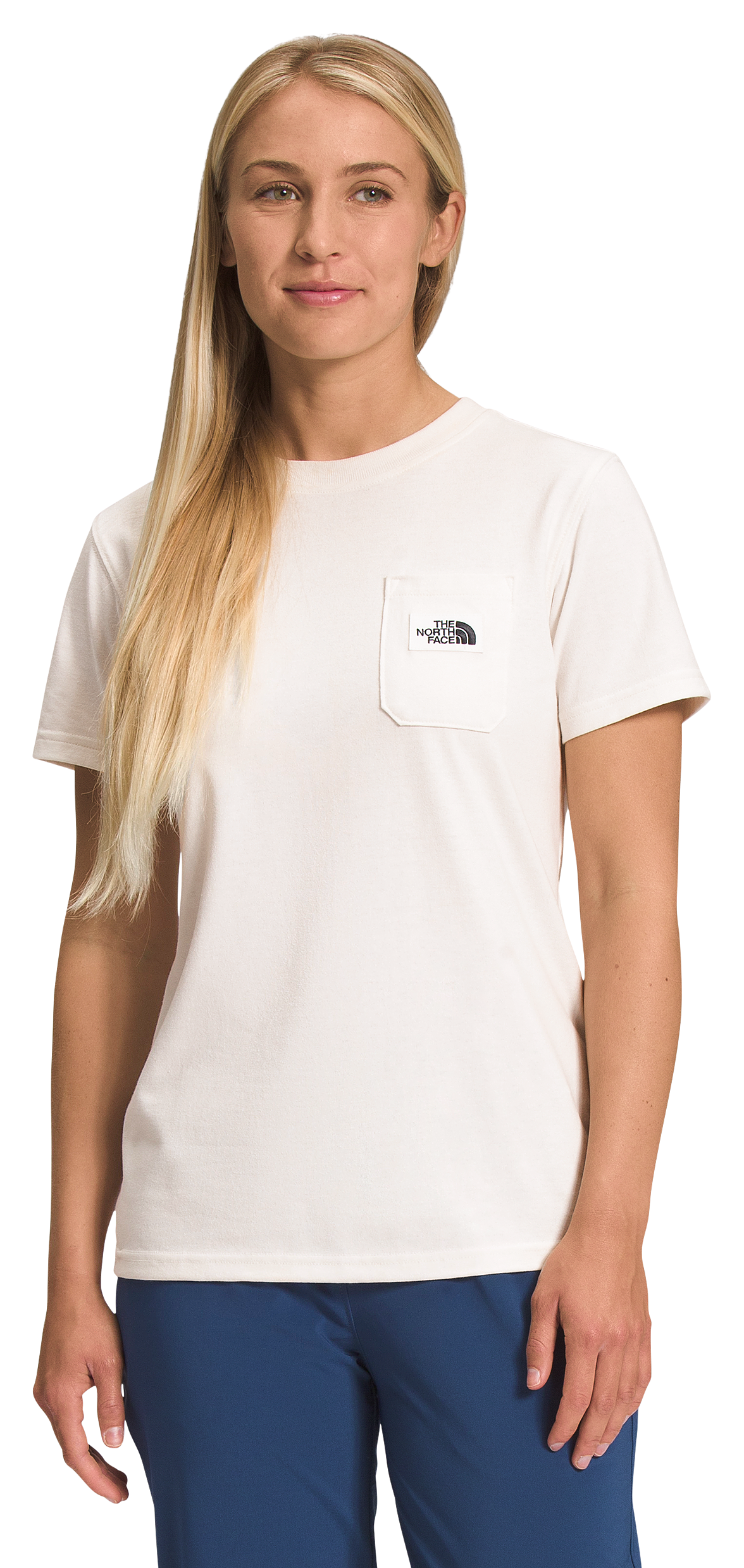 The North Face Heritage Patch Pocket Short-Sleeve T-Shirt for Ladies - Gardenia White - XL