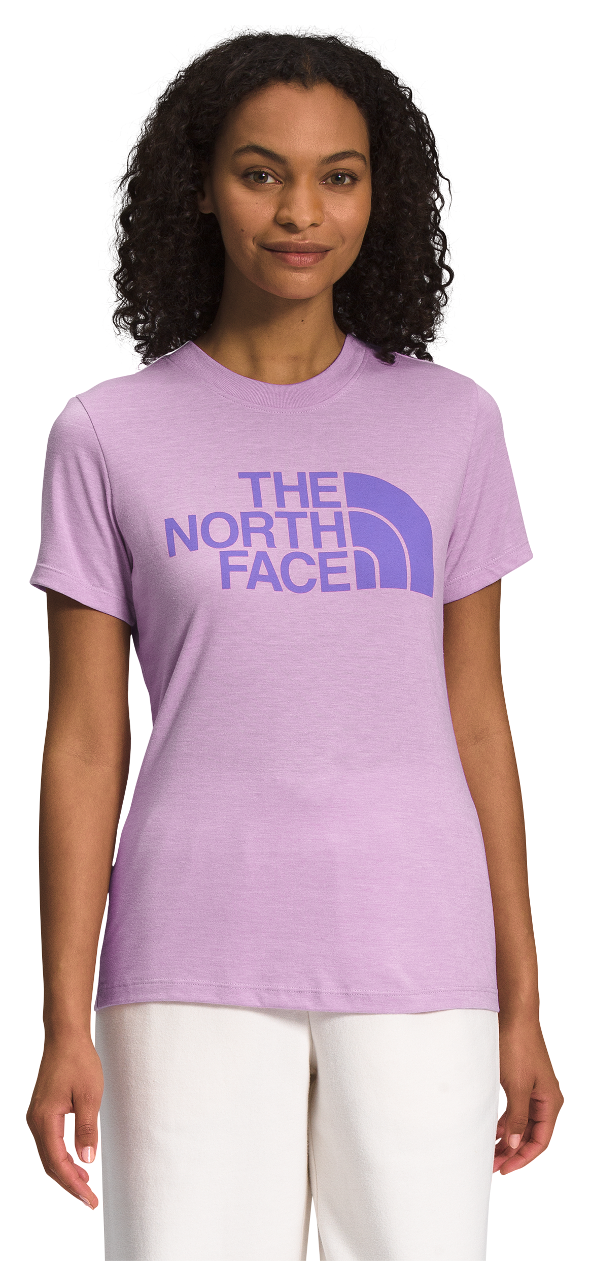 The North Face Half Dome Tri-Blend Short-Sleeve T-Shirt for Ladies - Lupine Heather - XXL