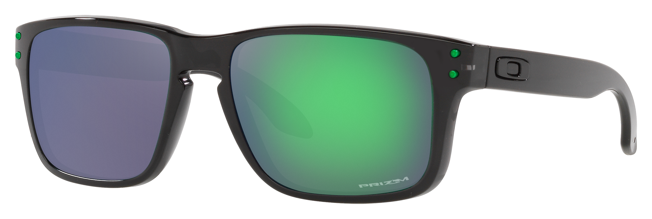 Image of Oakley Jr. Holbrook XS OJ9007 Prizm Grey Sunglasses for Kids - Black Ink/Prizm Jade - X-Large