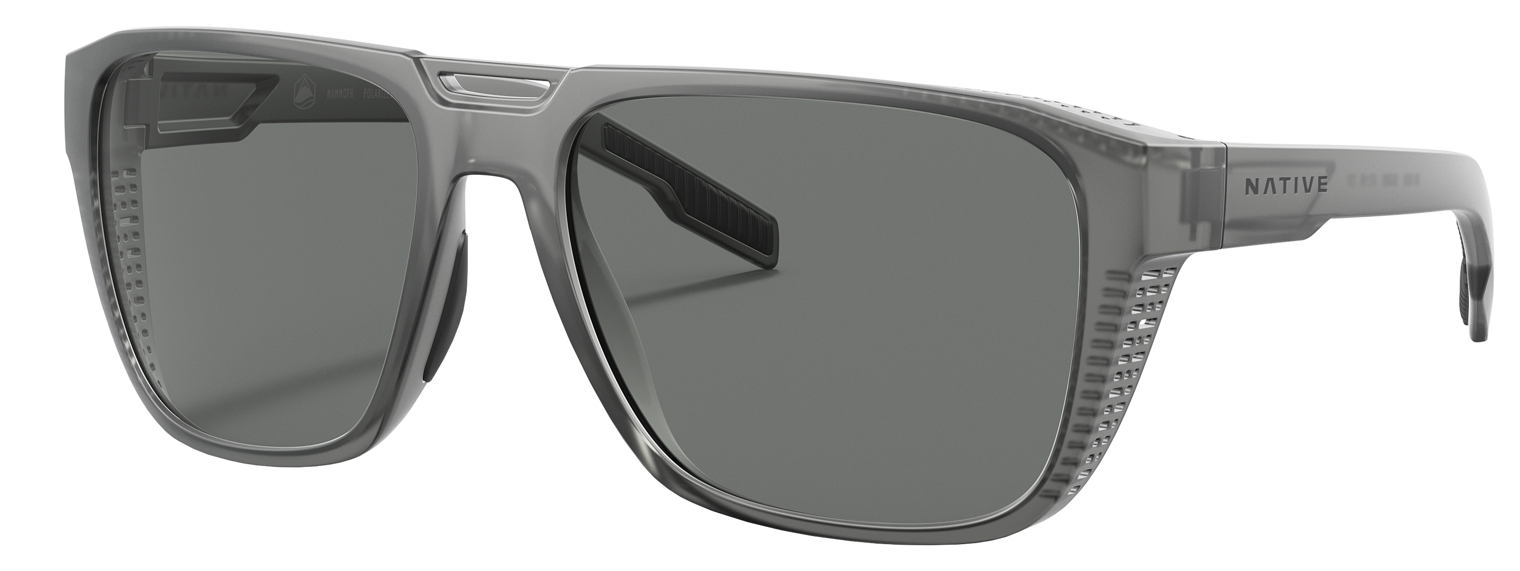 Image of Native Eyewear Mammoth XD9038 Polarized Sunglasses - Matte Smoke Crystal/Gray - X-Large