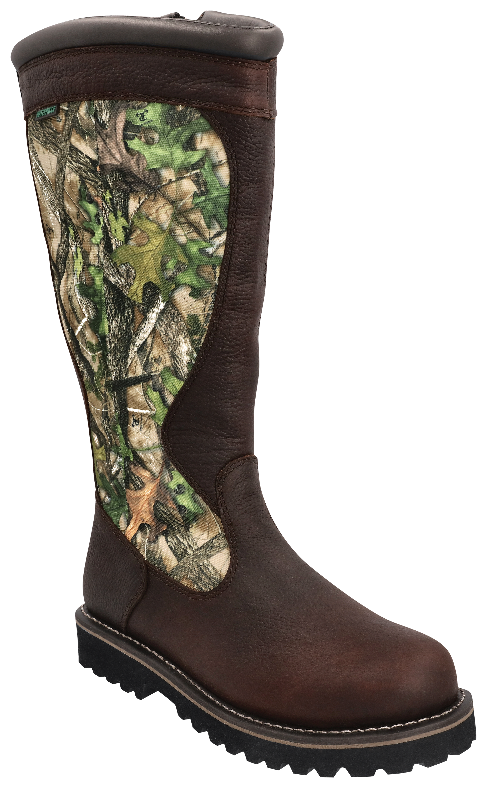 Image of RedHead Bayou III Waterproof Side-Zip Snake Boots for Men - TrueTimber HTC Green - 8.5M