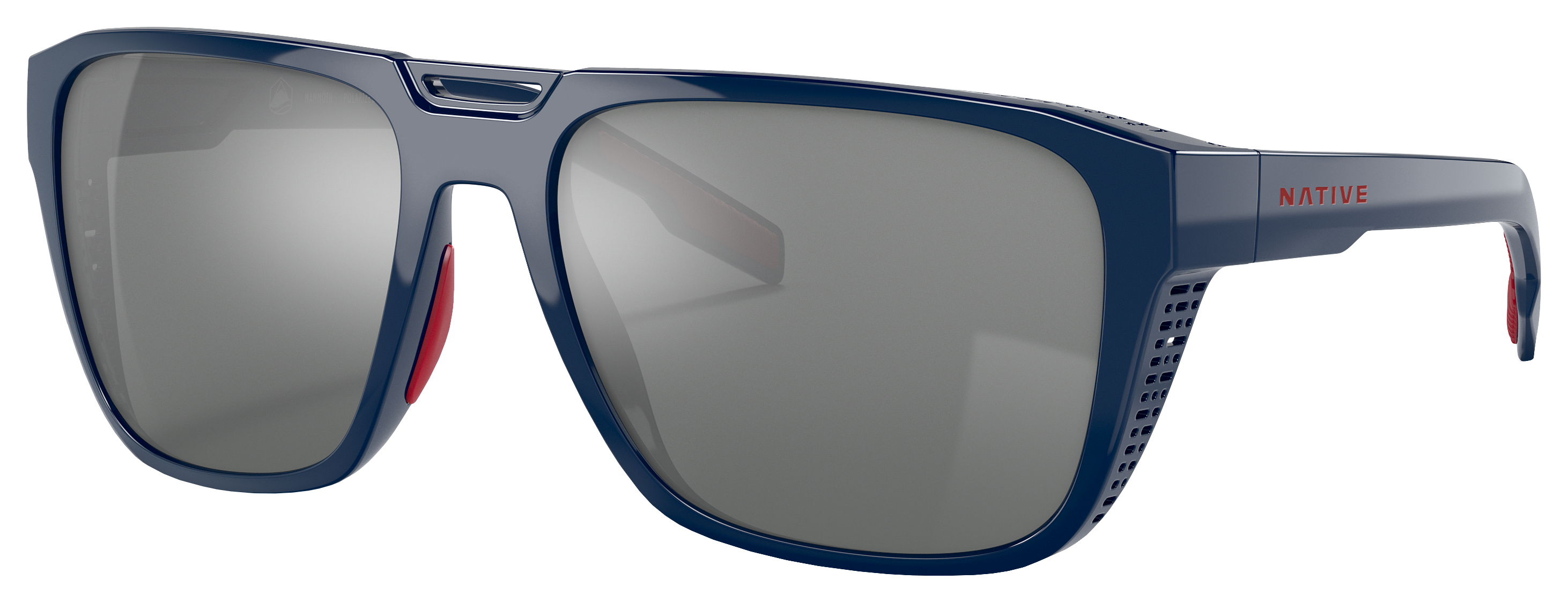 Image of Native Eyewear Mammoth XD9038 Polarized Sunglasses - Mountaineering Blue/Silver Reflex Mirror - X-Large