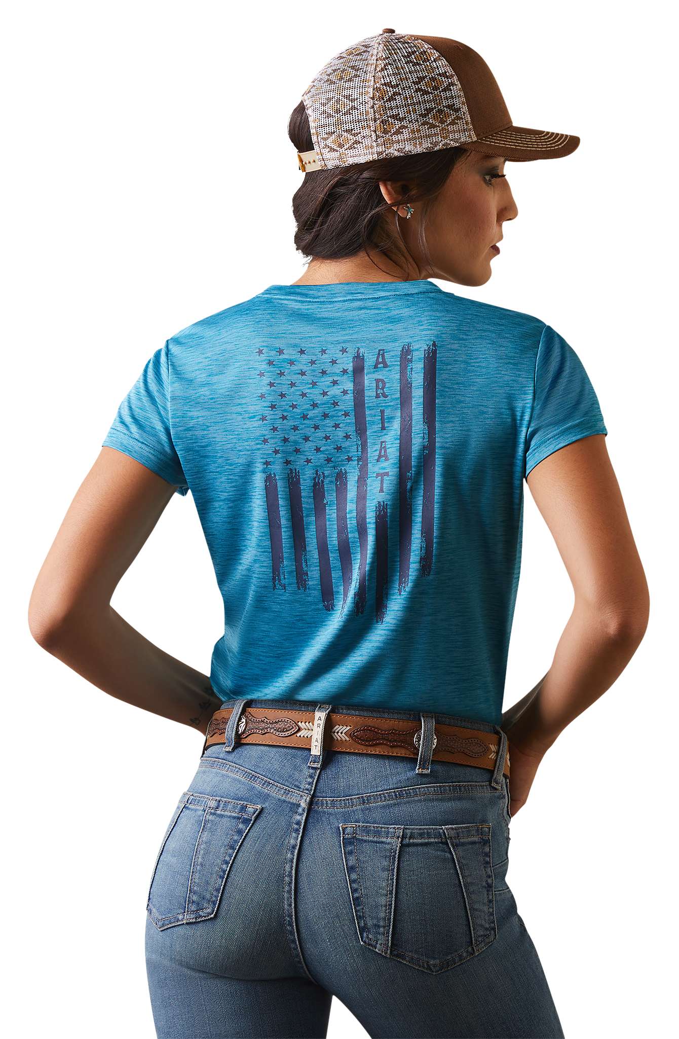 Ariat Laguna Patriot Short-Sleeve V-Neck T-Shirt for Ladies