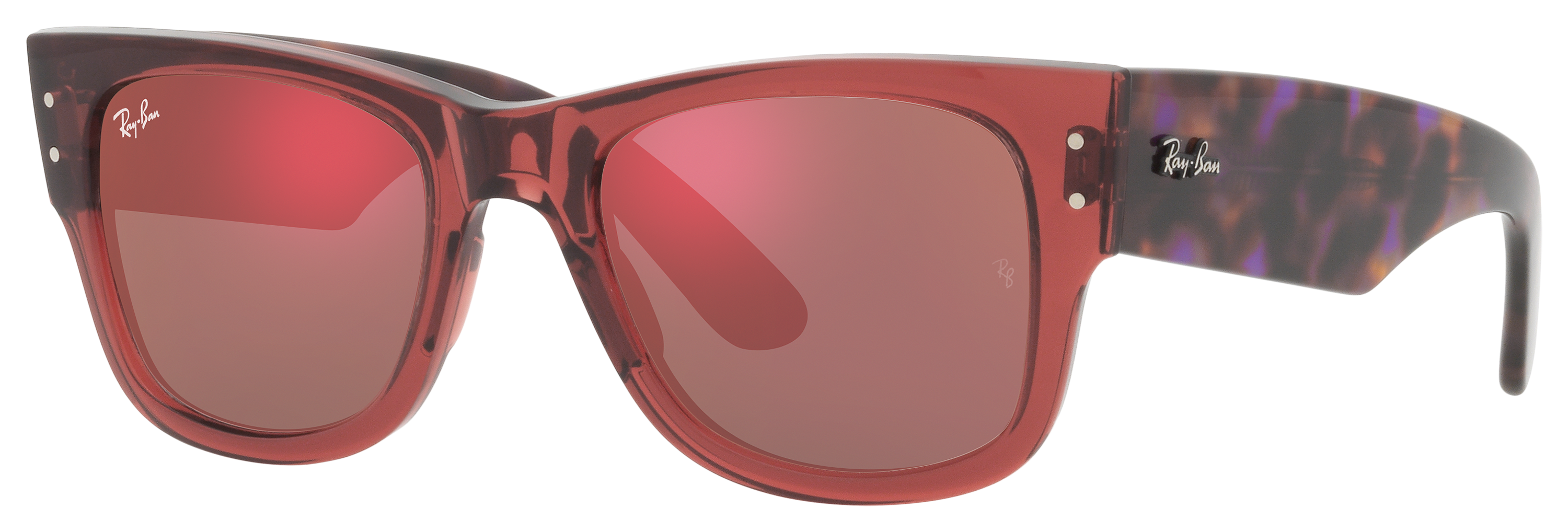 RAY-BAN Mega Wayfarer RB0840S Glass Mirror Sunglasses