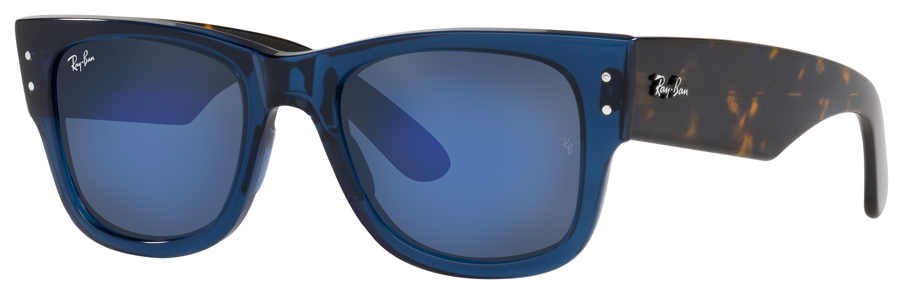 RAY-BAN Mega Wayfarer RB0840S Glass Mirror Sunglasses