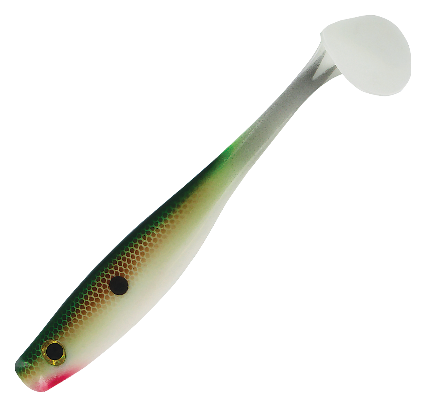 Big Bite Baits Suicide Shad 5 inch Soft Paddle Tail Swimbait (SSGreen) 