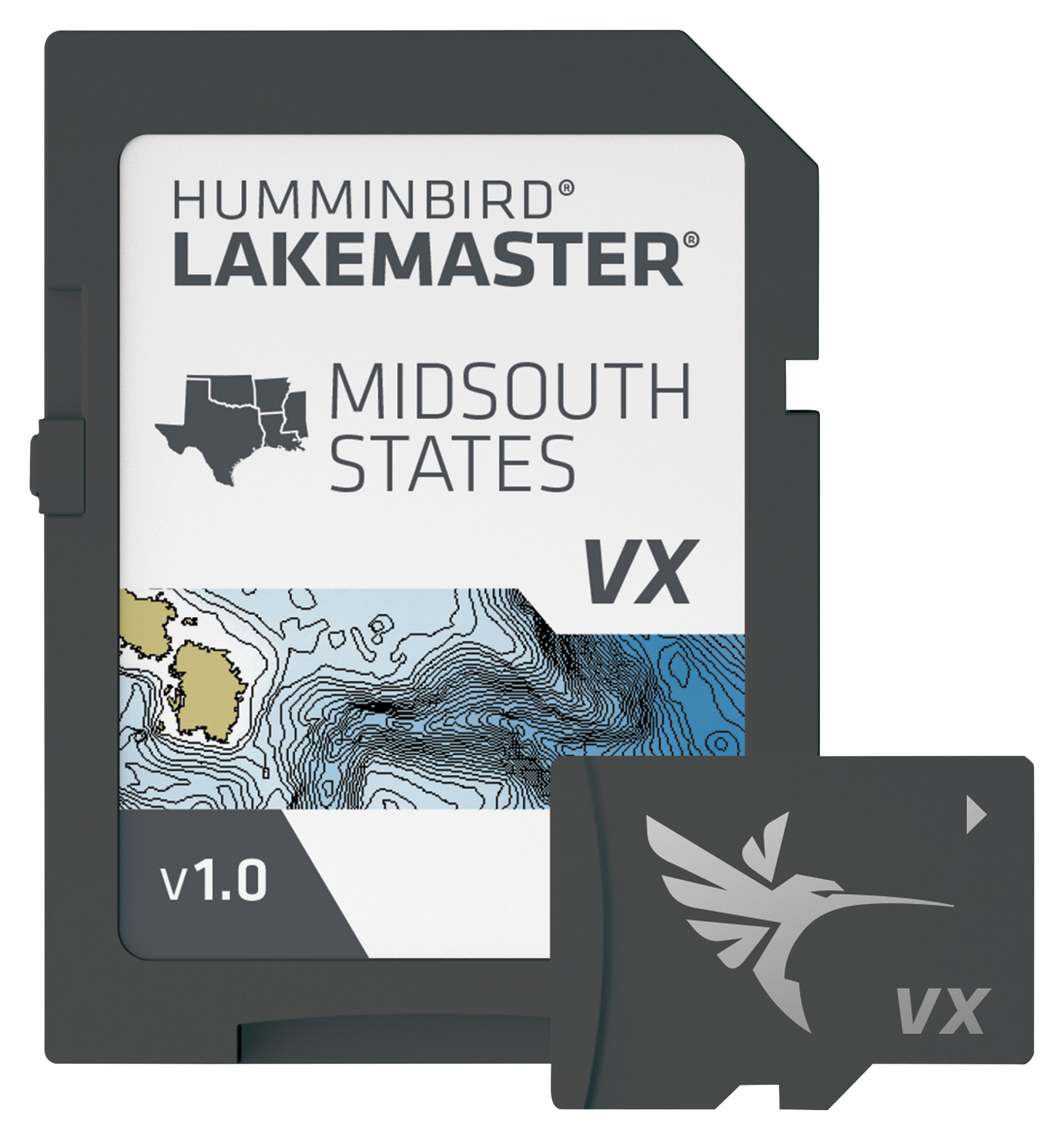 Image of Humminbird LakeMaster VX Digital Map Chart Card - Mid South States